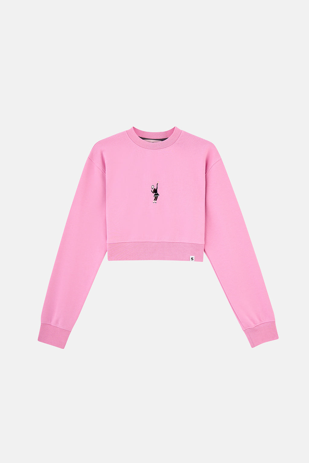 Queen Soft Fleece Crop Sweatshirt - Pembe