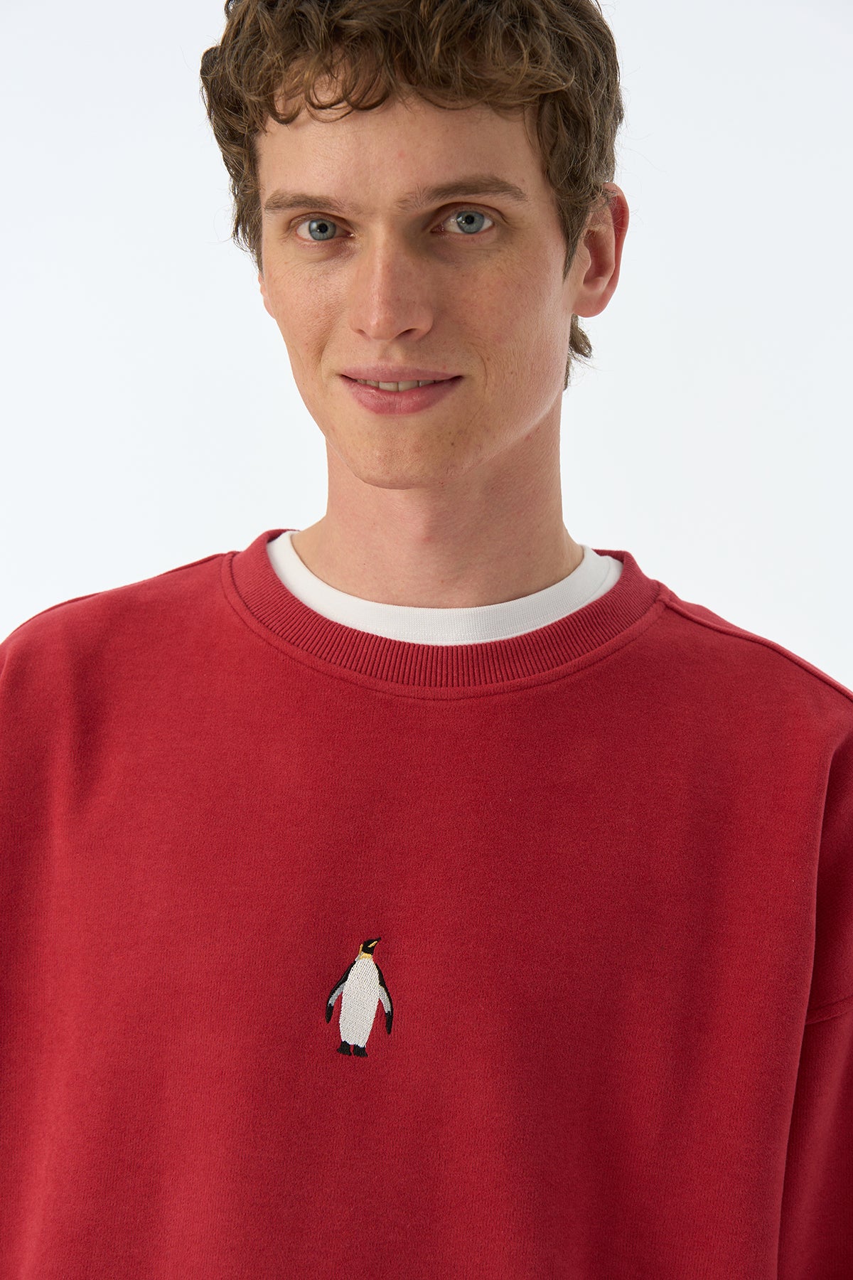 İmparator Penguen SuperSoft Sweatshirt - Bordo