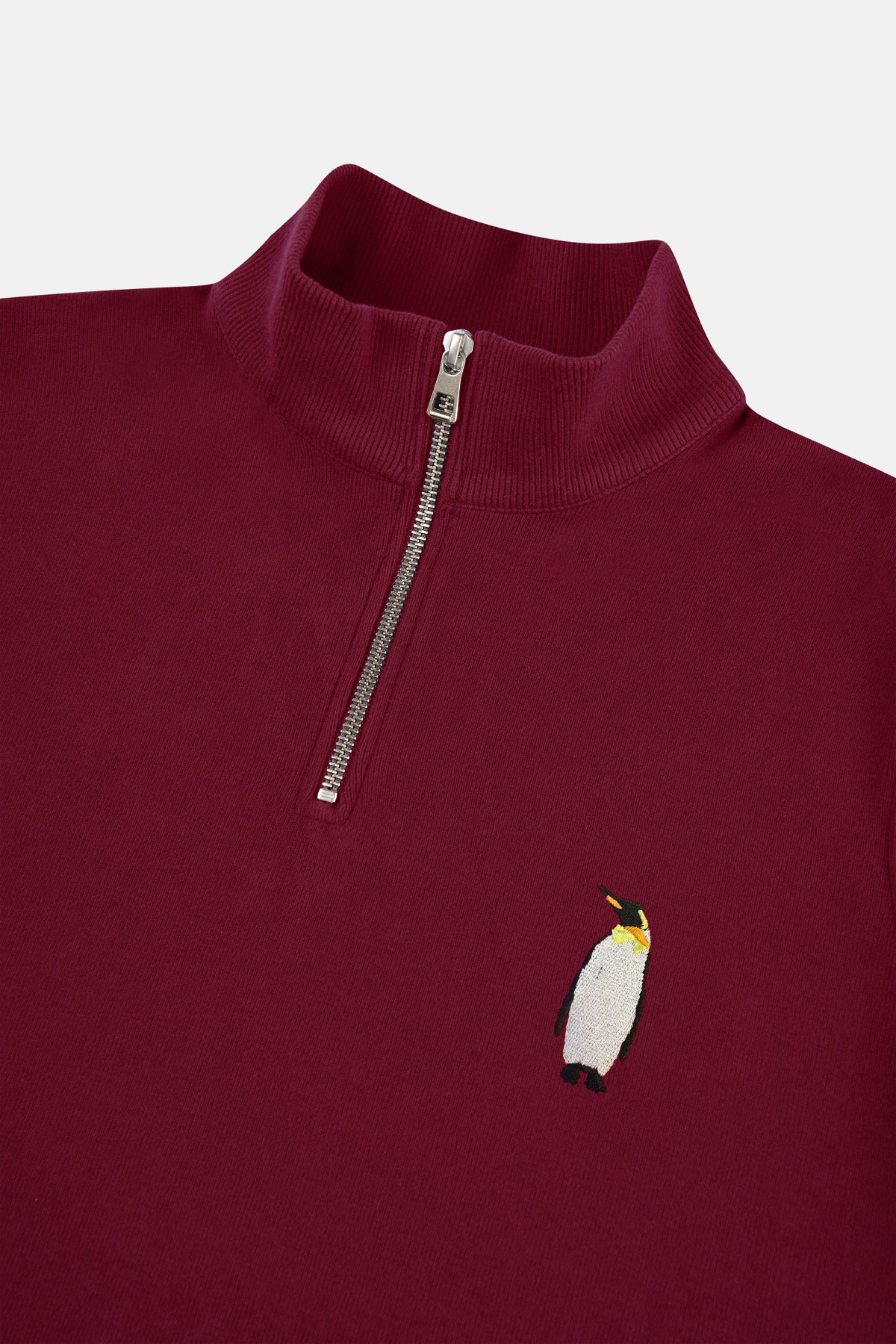 İmparator Penguen SuperSoft Quarter-Zip Sweatshirt - Bordo