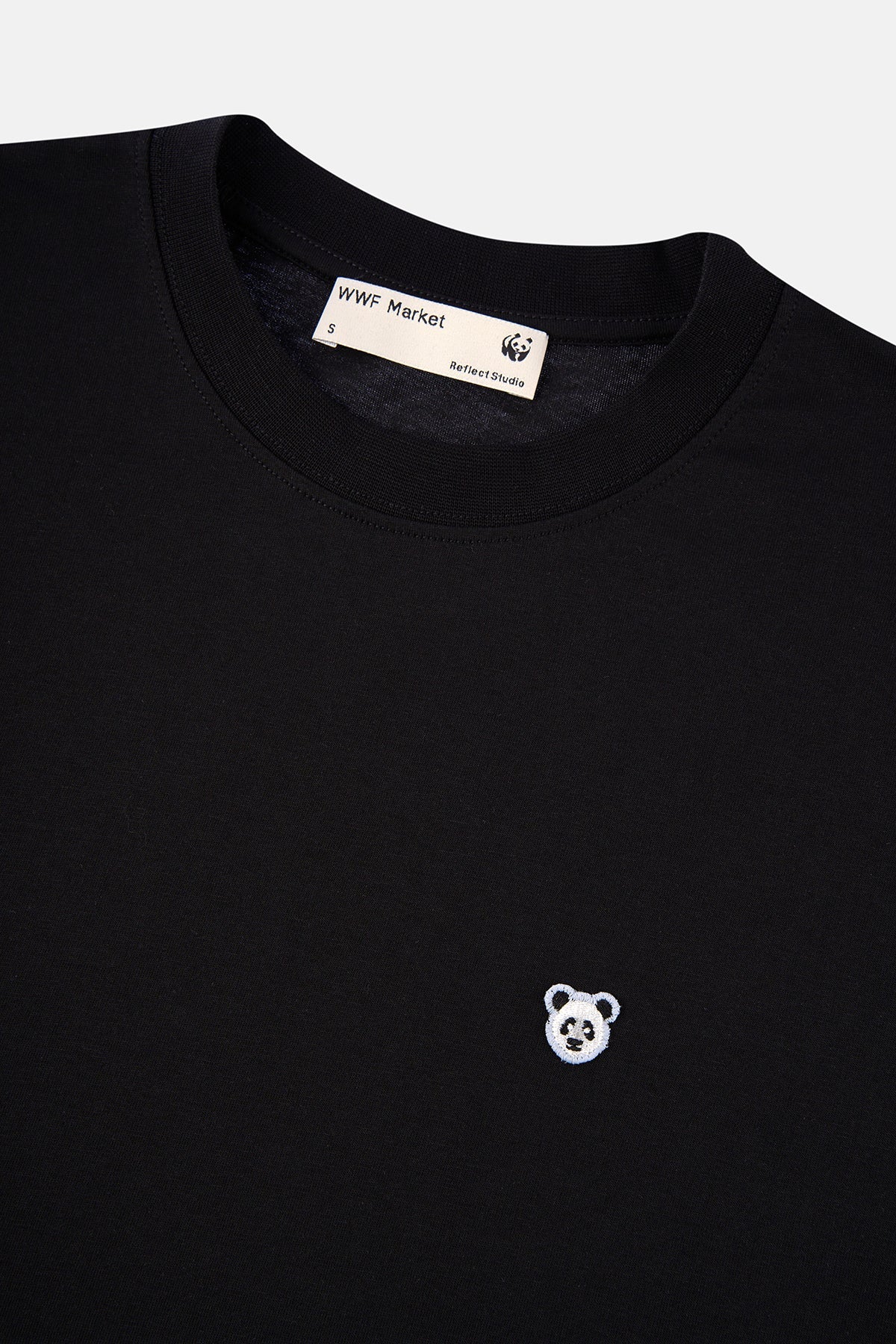 Panda Oversize Lightweight T-Shirt - Siyah