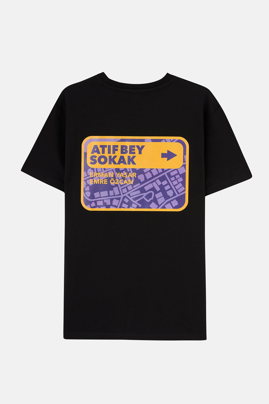 Atıf Bey Logo Lightweight T-shirt - Siyah