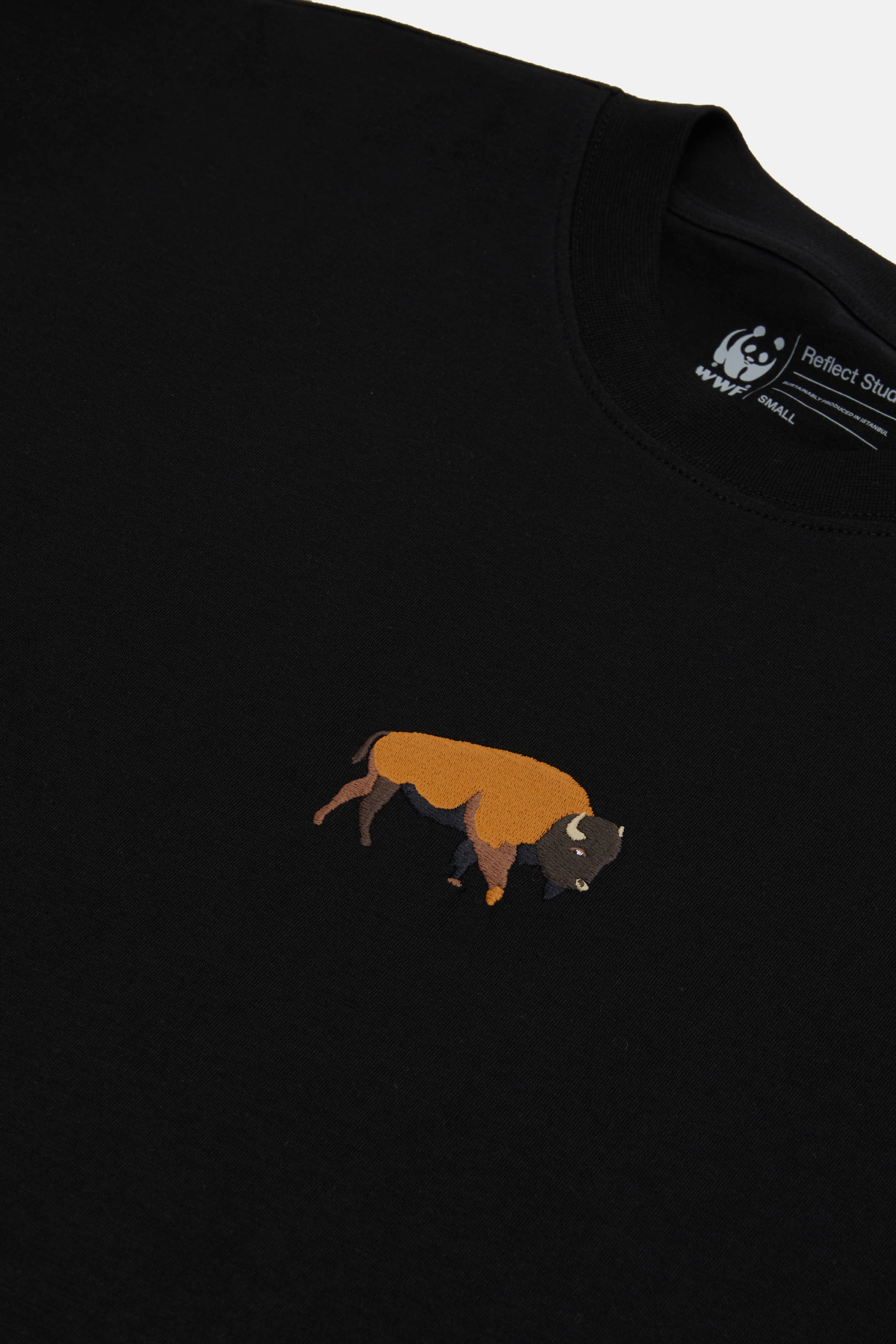 Bizon Oversize Lightweight T-Shirt - Siyah
