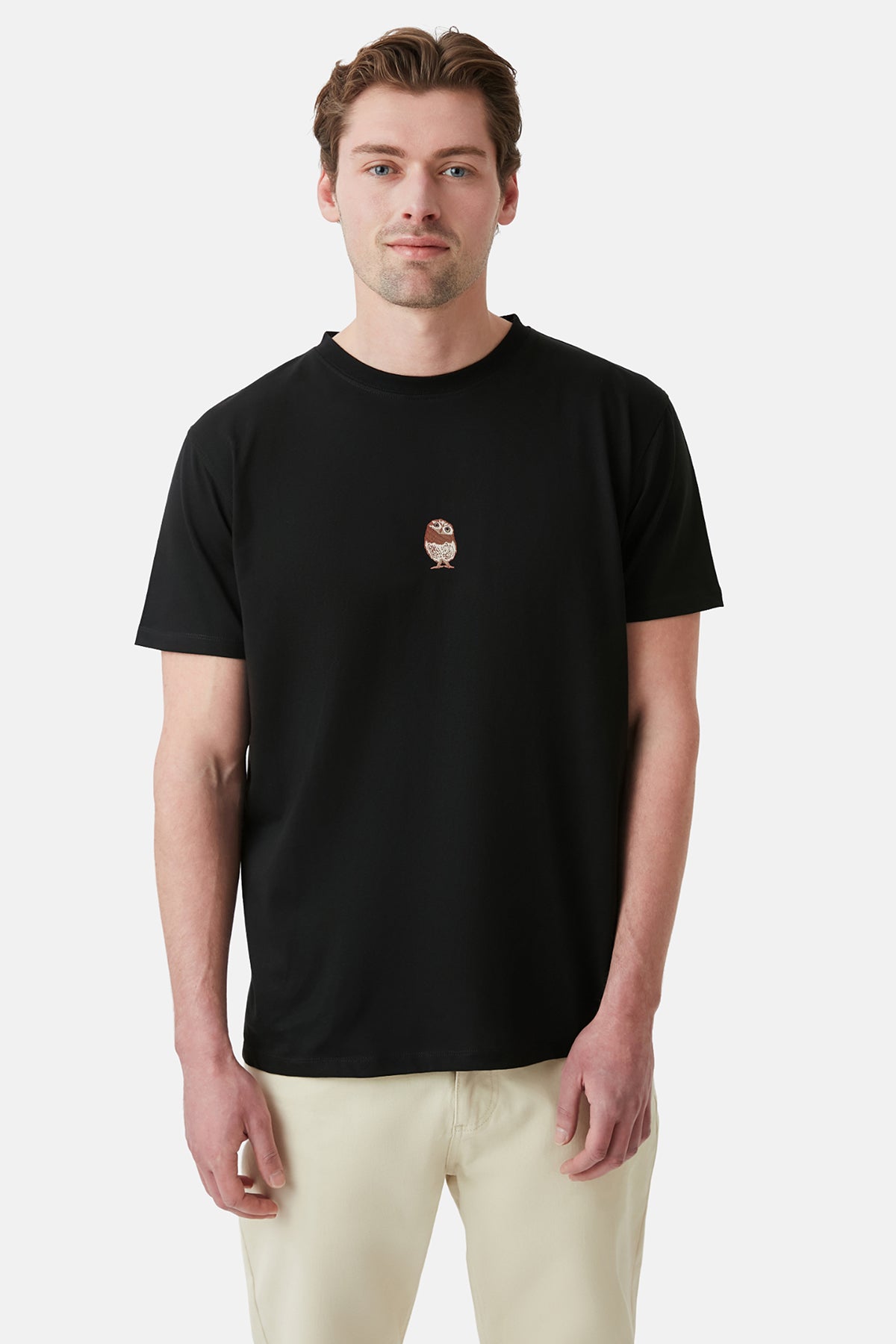 Cin Baykuşu Lightweight T-Shirt - Siyah
