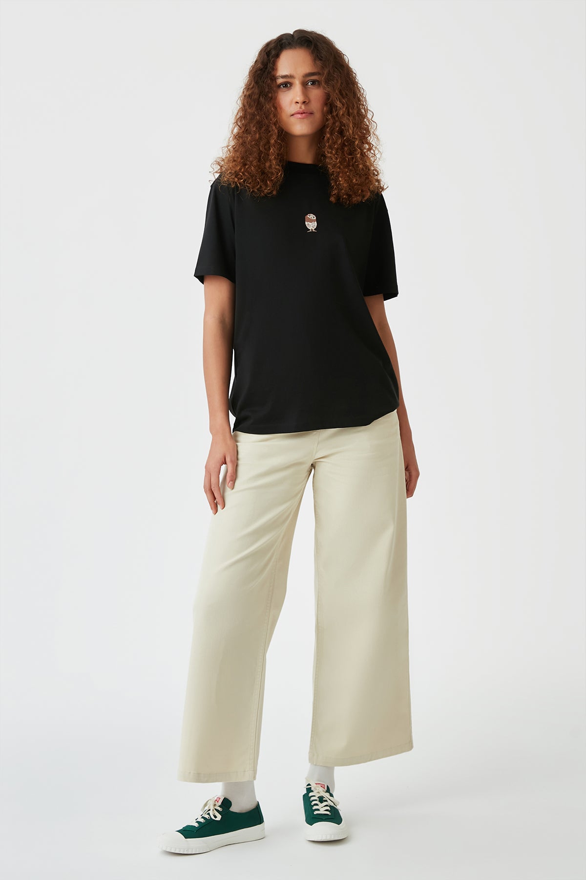 Cin Baykuşu Lightweight T-Shirt - Siyah