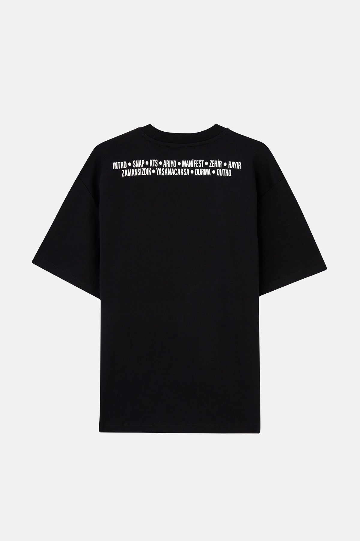 Manifestival Oversize T-shirt - Siyah