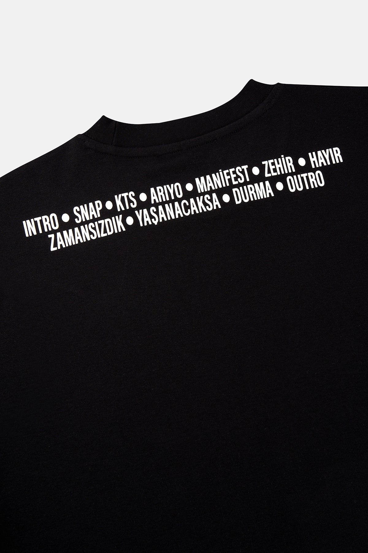 Manifestival Oversize T-shirt - Siyah