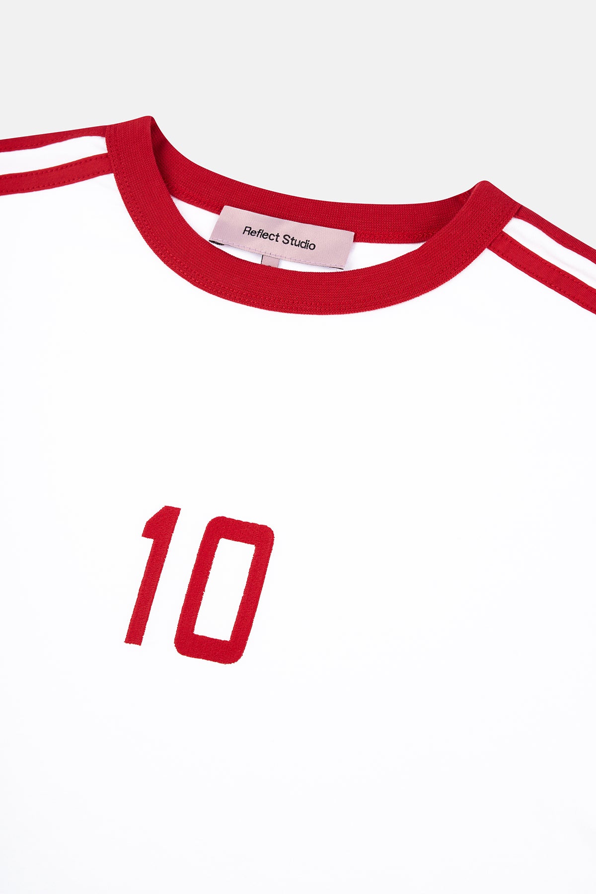 Türkiye 10 Lightweight Crop T-Shirt - Beyaz
