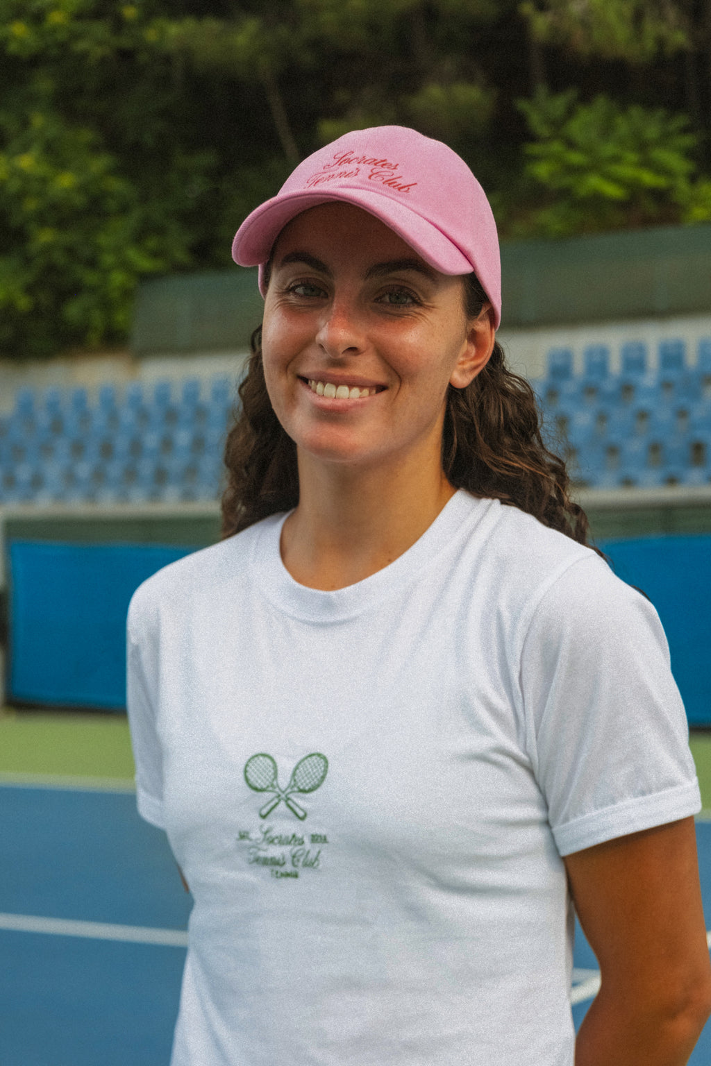 Socrates Tennis Club Lightweight Kadın T-Shirt - Beyaz