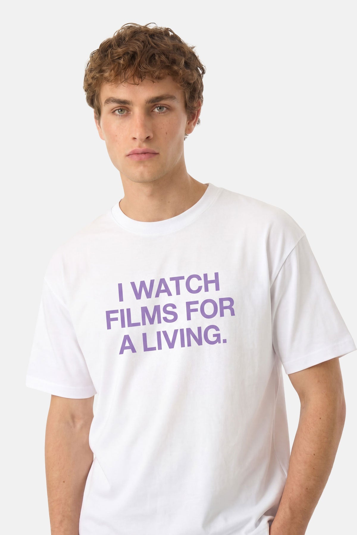 I Watch Films For A Living Oversize Premium T-shirt - Beyaz