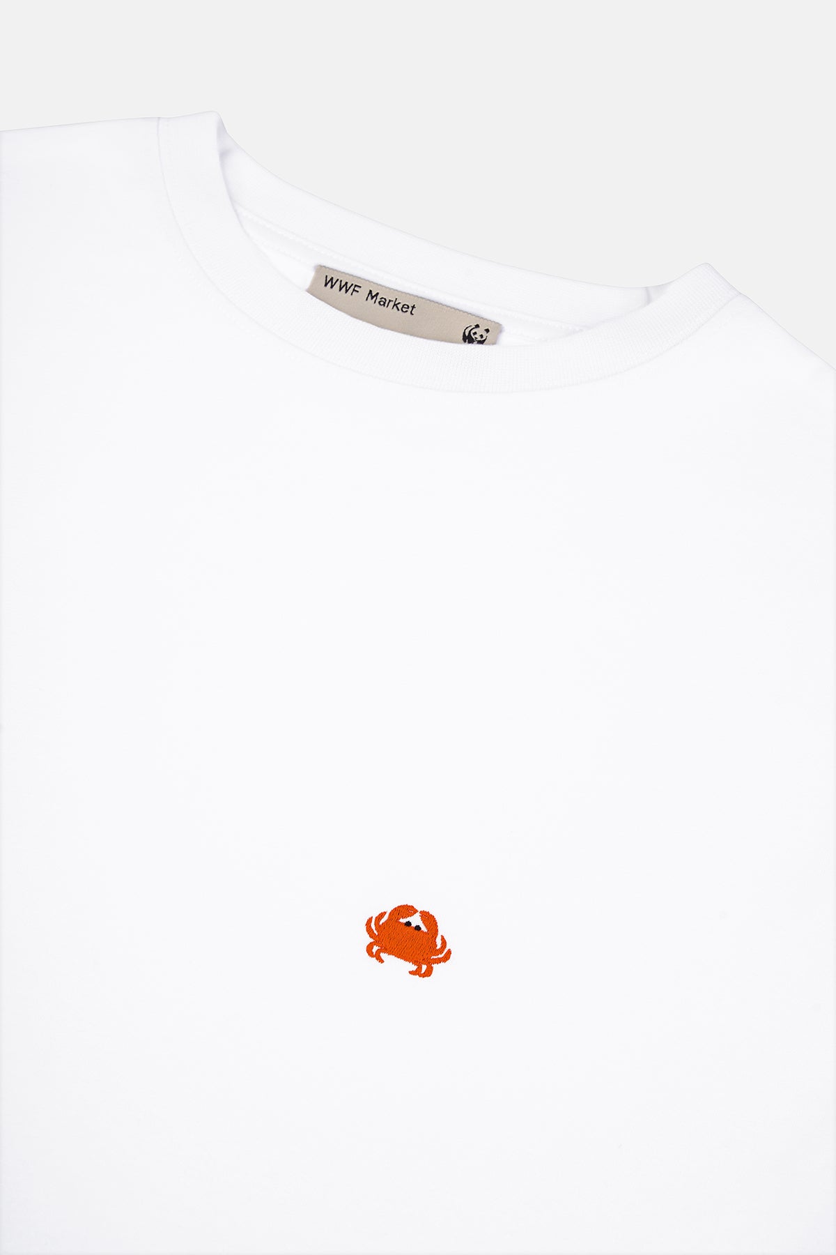 Yengeçler Lightweight Crop T-Shirt - Beyaz