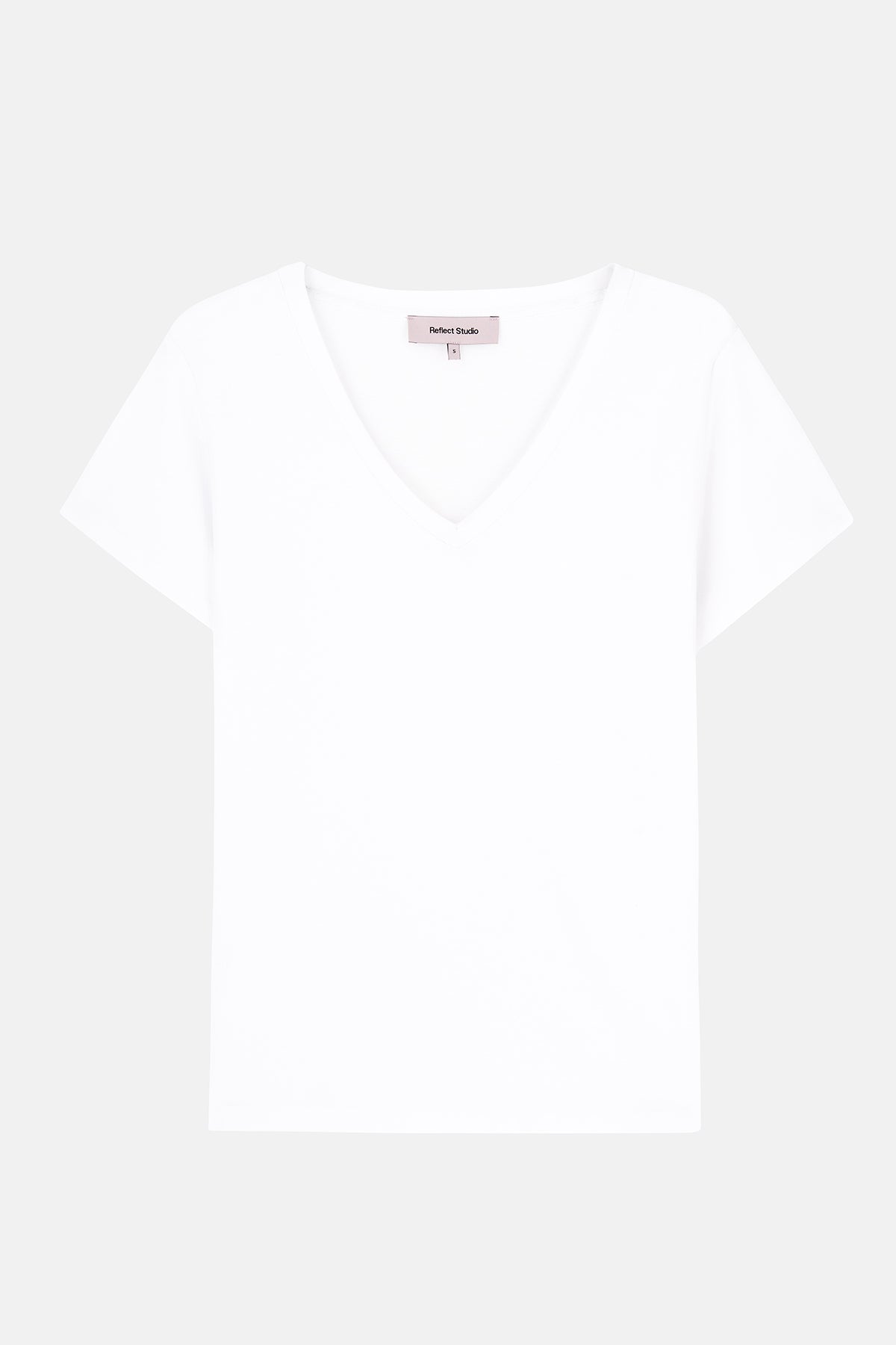 Basic V Yaka Modal Kadın T-shirt - Beyaz