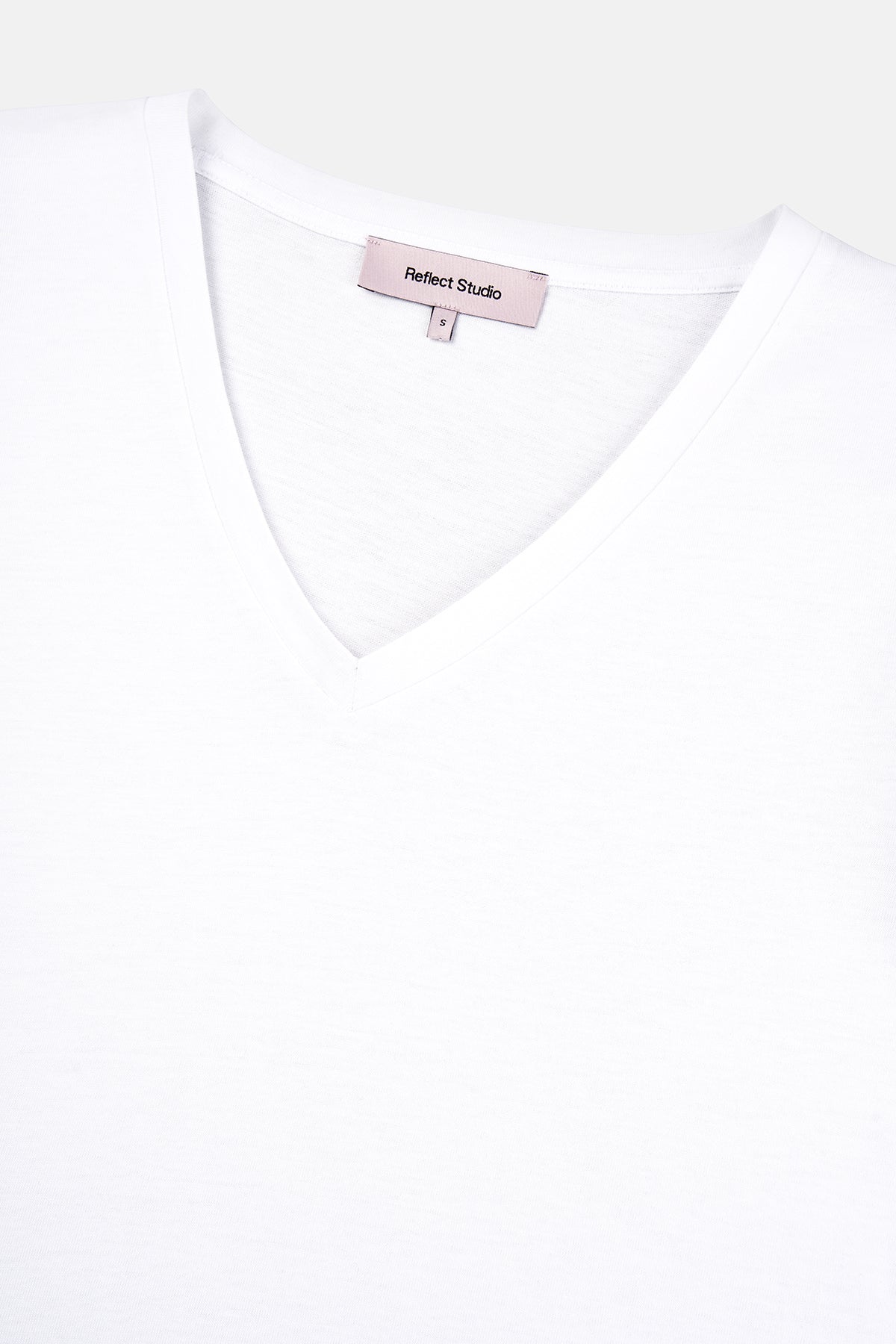 Basic V Yaka Modal Kadın T-shirt - Beyaz
