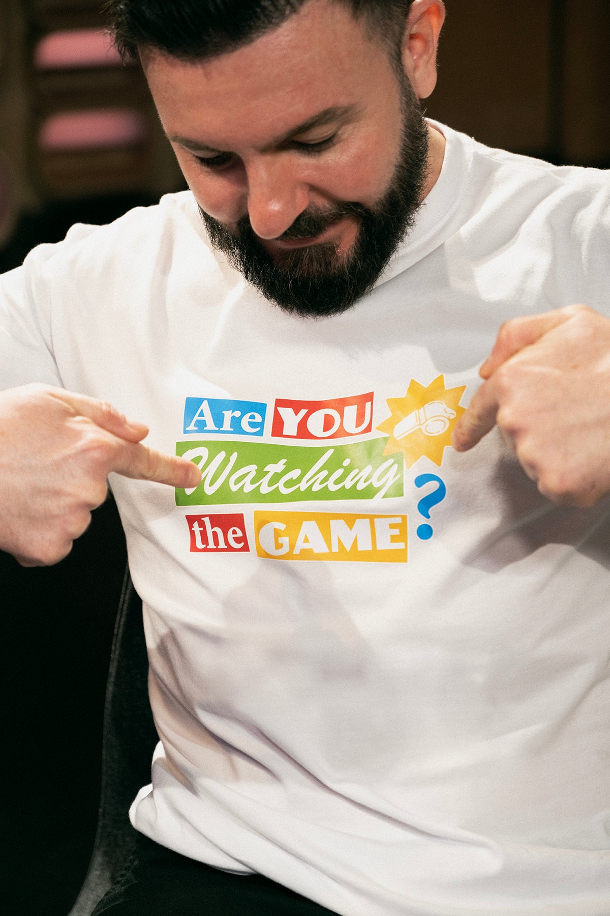 Are You Watching The Game Lightweight T-shirt - Beyaz
