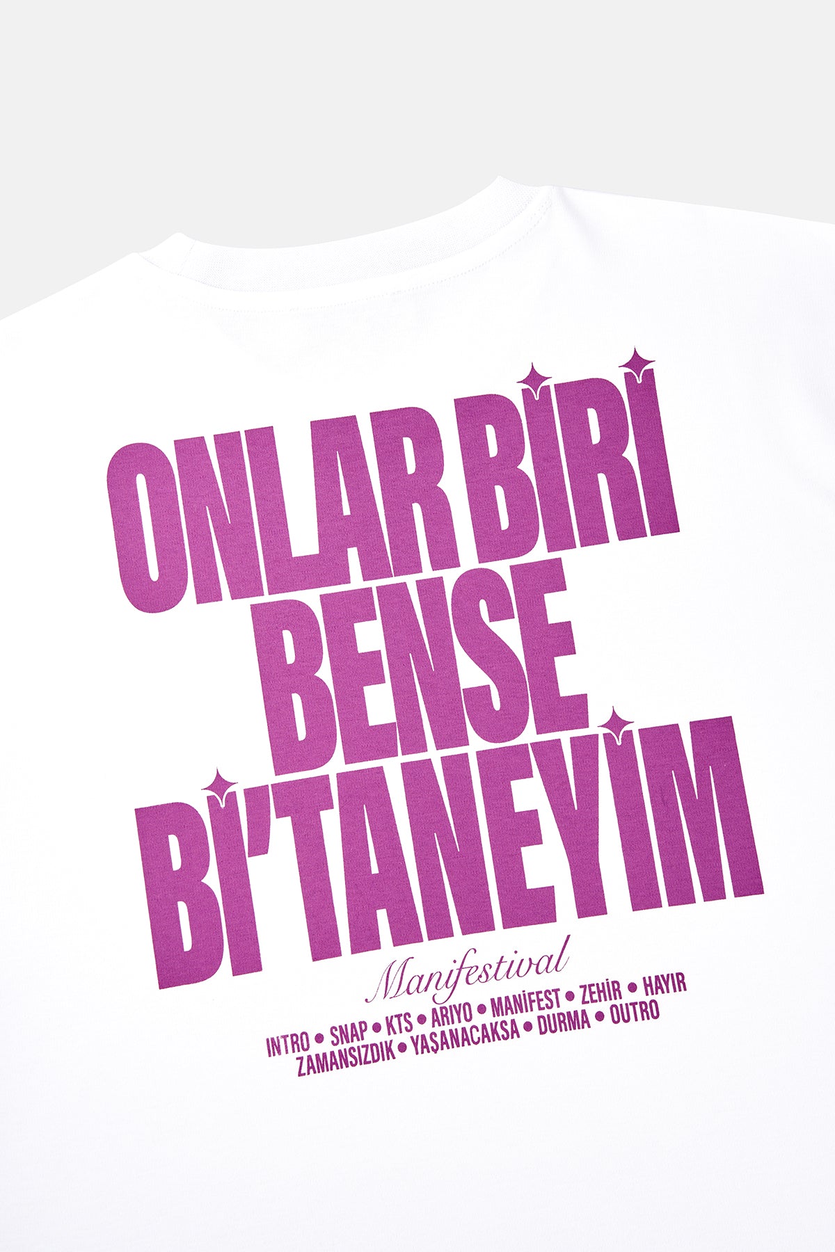 Bi’Taneyim Oversize T-shirt - Mor