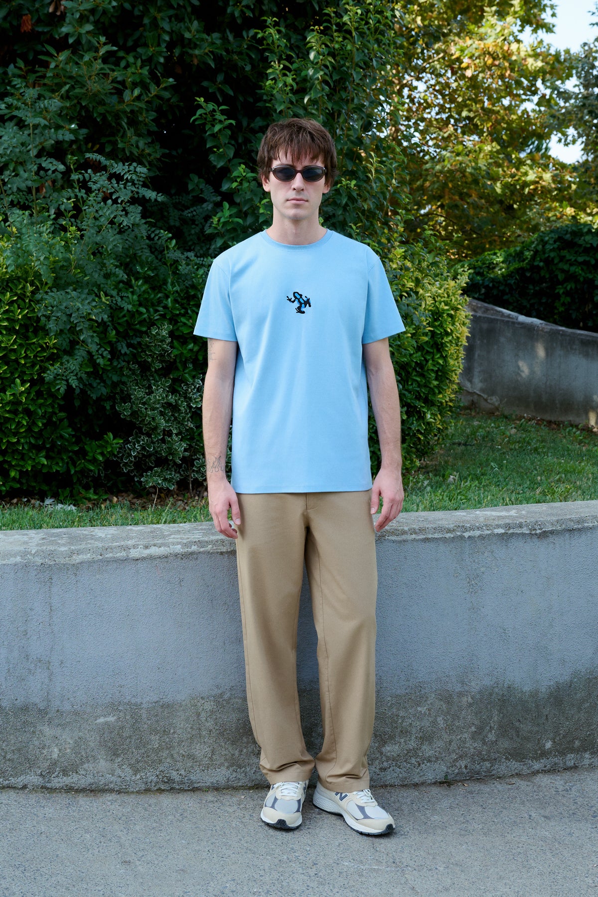 Zehirli Ok Kurbağası Premium T-shirt - Mavi