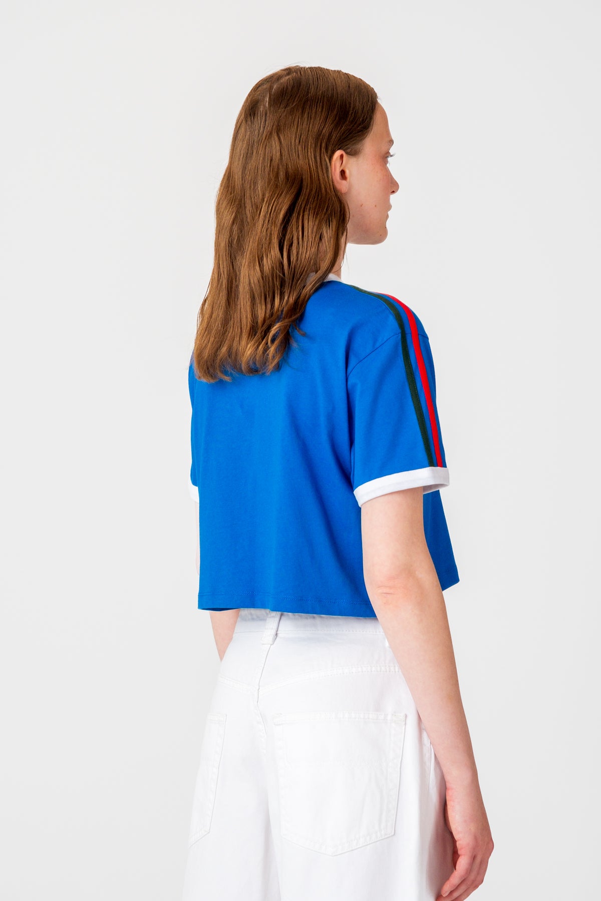 Italy 10 Lightweight Crop T-Shirt - Mavi