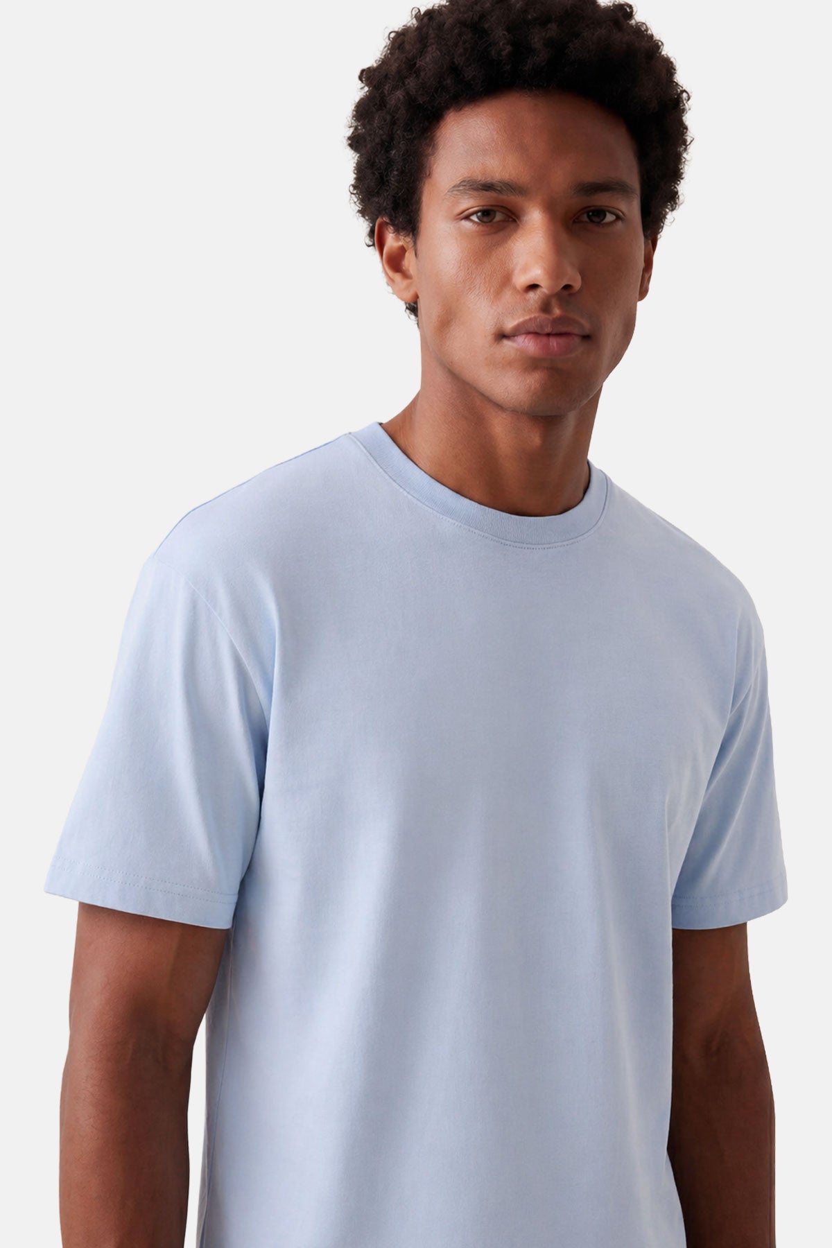 Basic Premium T-Shirt - Açık Mavi