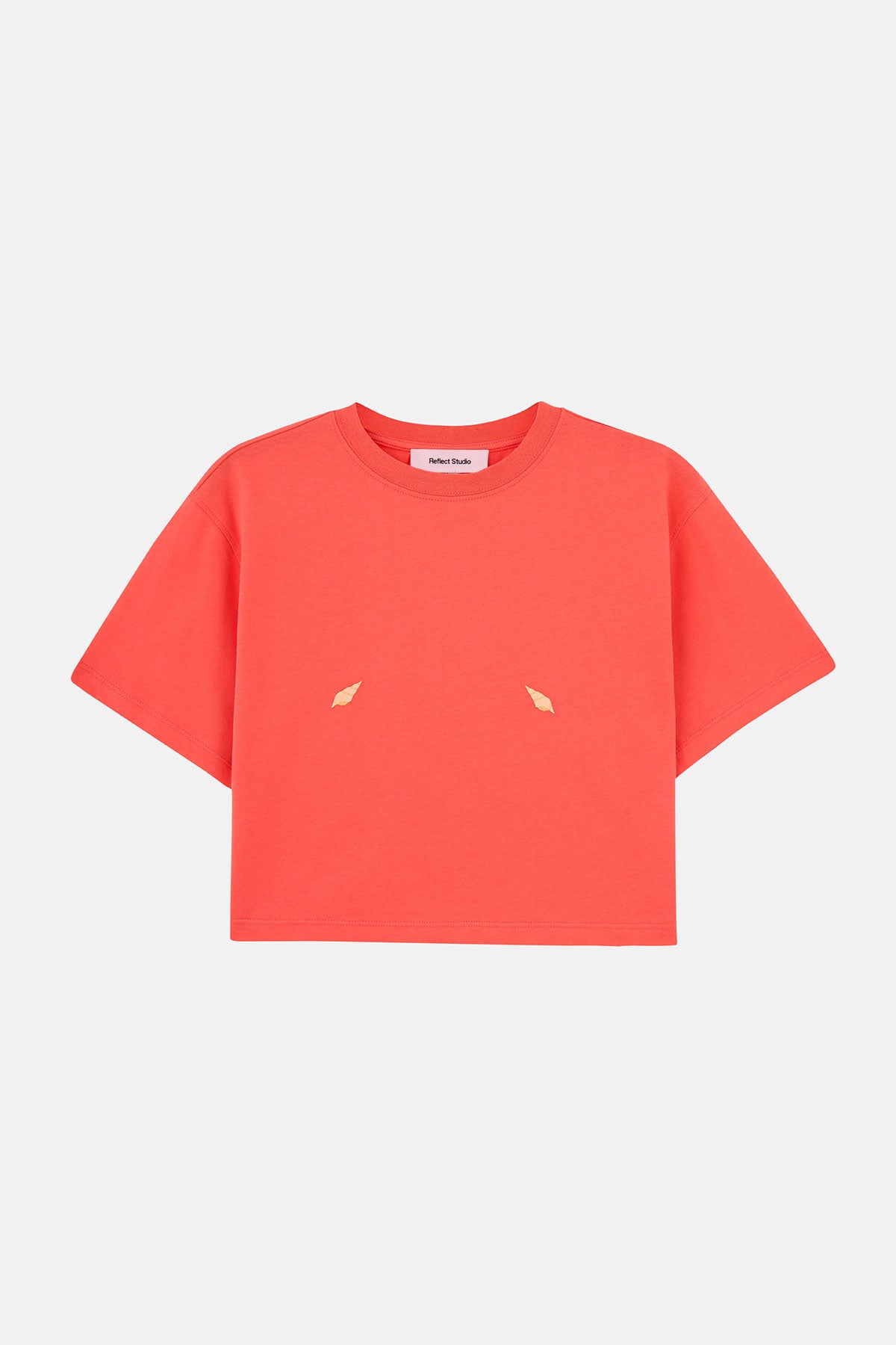 Deniz Kabukları Lightweight Crop T-Shirt - Nar Çiçeği