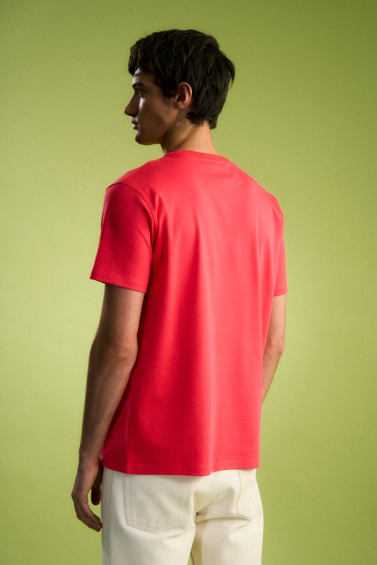 Mavi Halkalı Ahtapot Premium T-Shirt - Nar Çiçeği