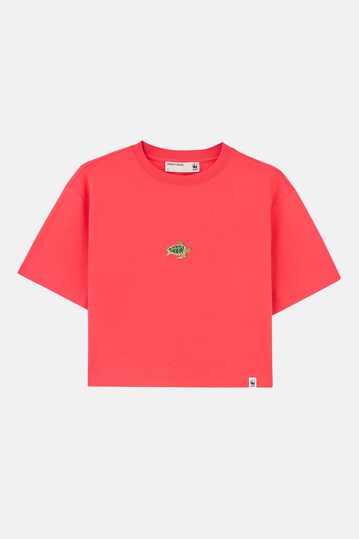 Caretta Lightweight Crop T-Shirt - Nar Çiçeği