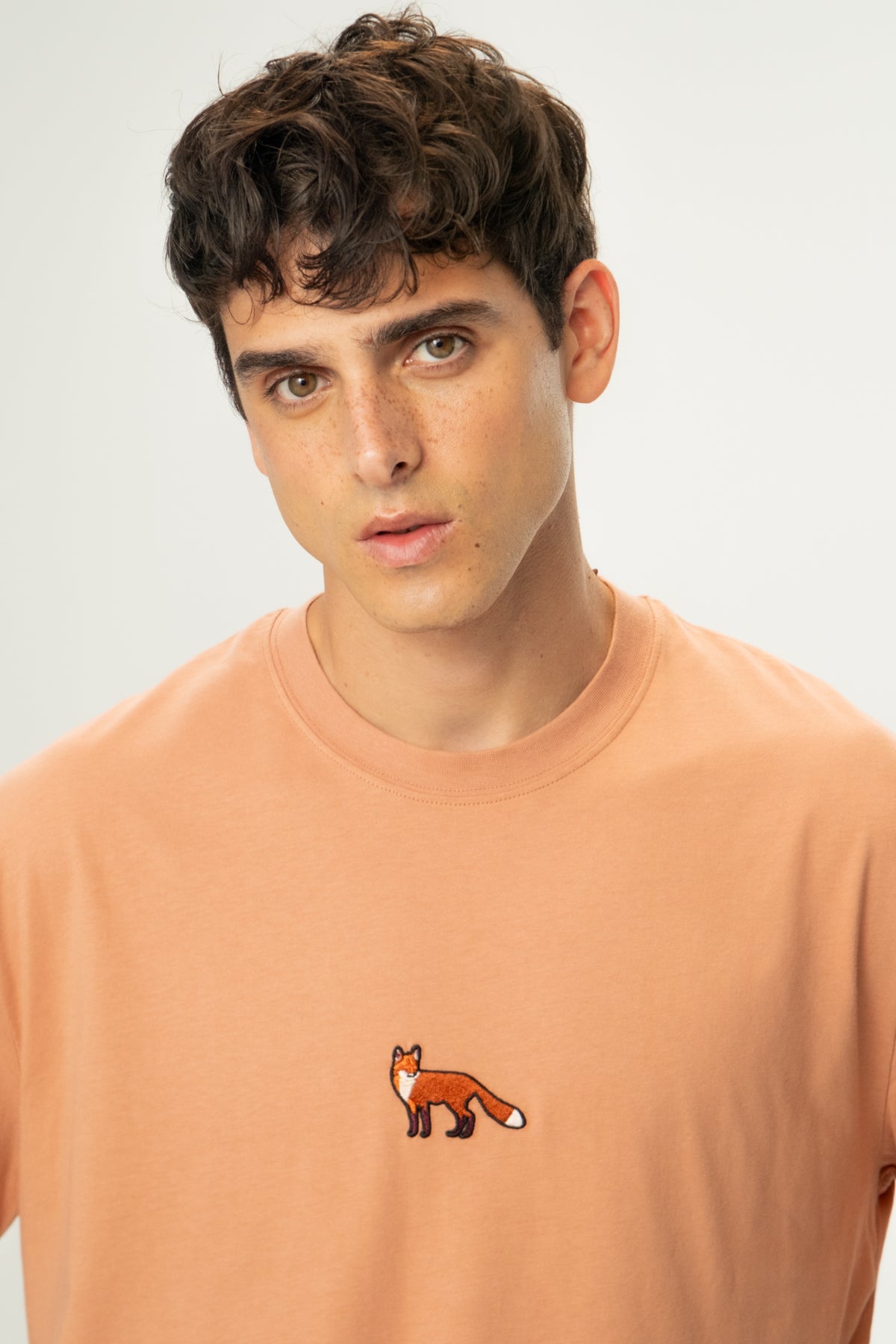 Kızıl Tilki Soft Oversize Lightweight T-Shirt - Somon Rengi