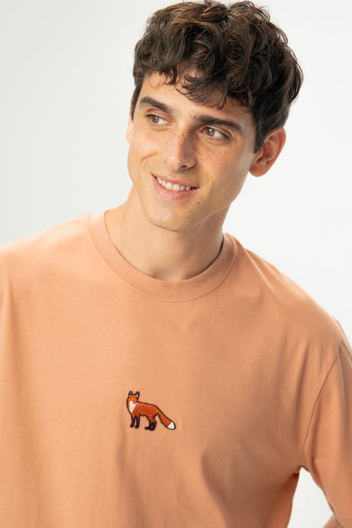 Kızıl Tilki Soft Oversize Lightweight T-Shirt - Somon Rengi