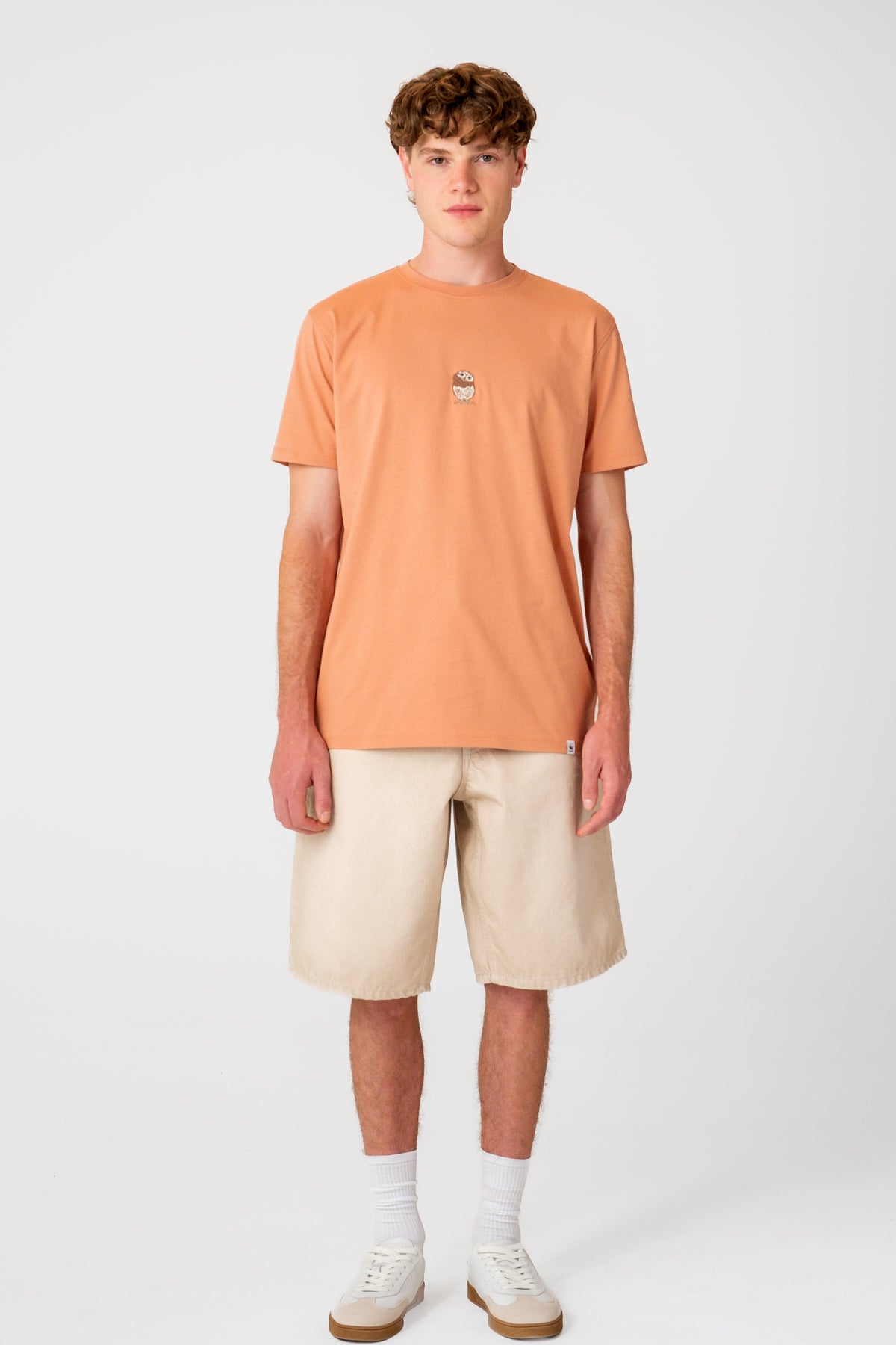 Cin Baykuşu Lightweight T-Shirt - Somon Rengi