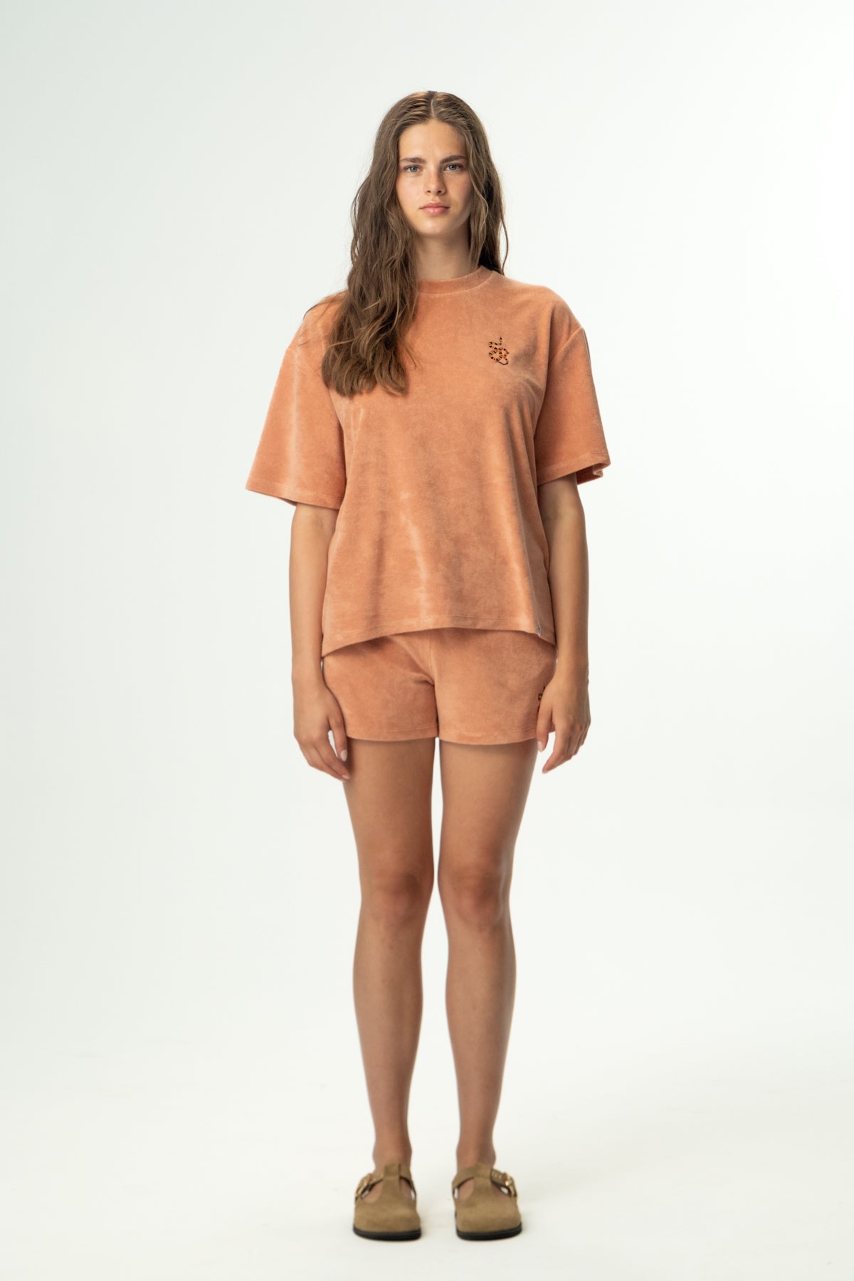 Kızıl Tilki Soft Oversize Lightweight T-Shirt - Somon Rengi