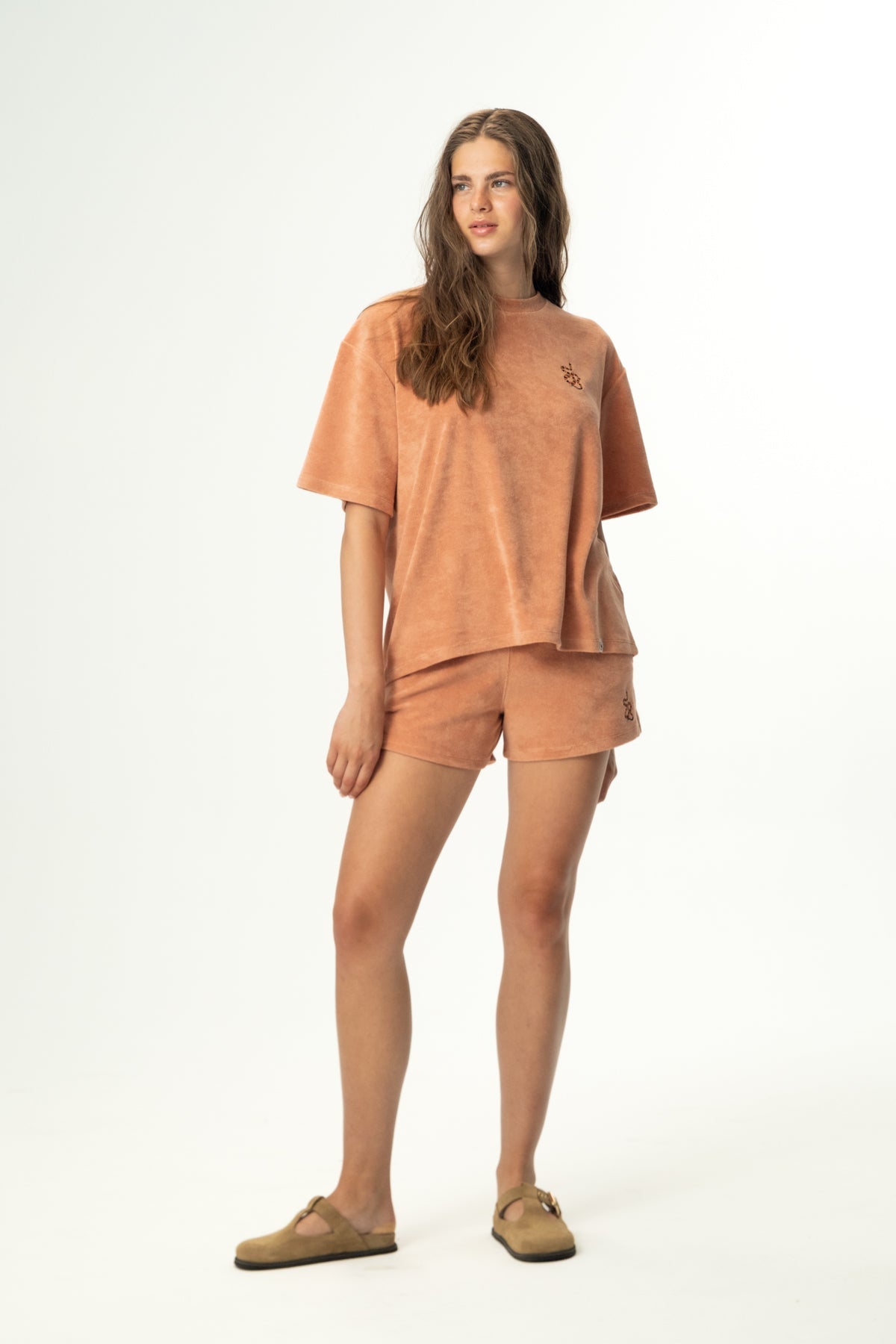 Kızıl Tilki Soft Oversize Lightweight T-Shirt - Somon Rengi