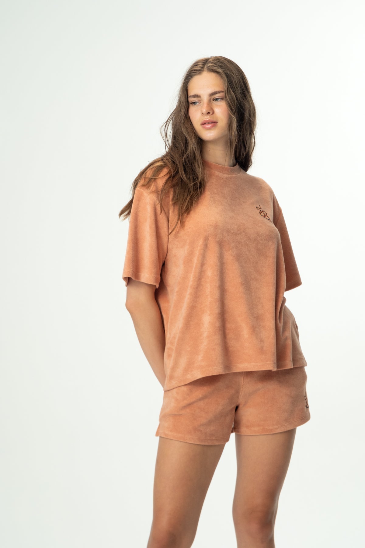 Kızıl Tilki Soft Oversize Lightweight T-Shirt - Somon Rengi