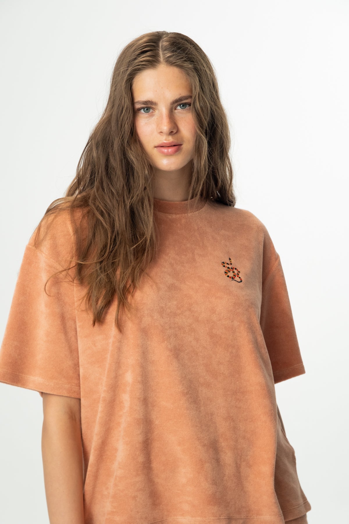 Kızıl Tilki Soft Oversize Lightweight T-Shirt - Somon Rengi