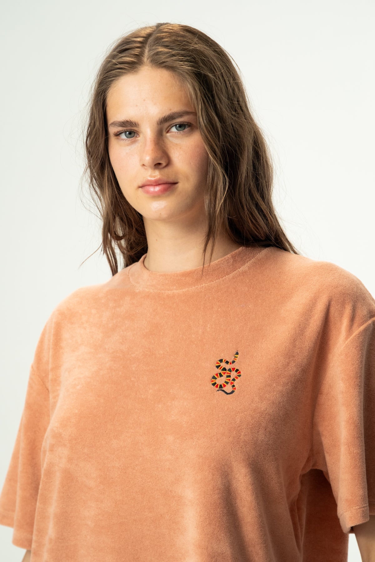 Kızıl Tilki Soft Oversize Lightweight T-Shirt - Somon Rengi