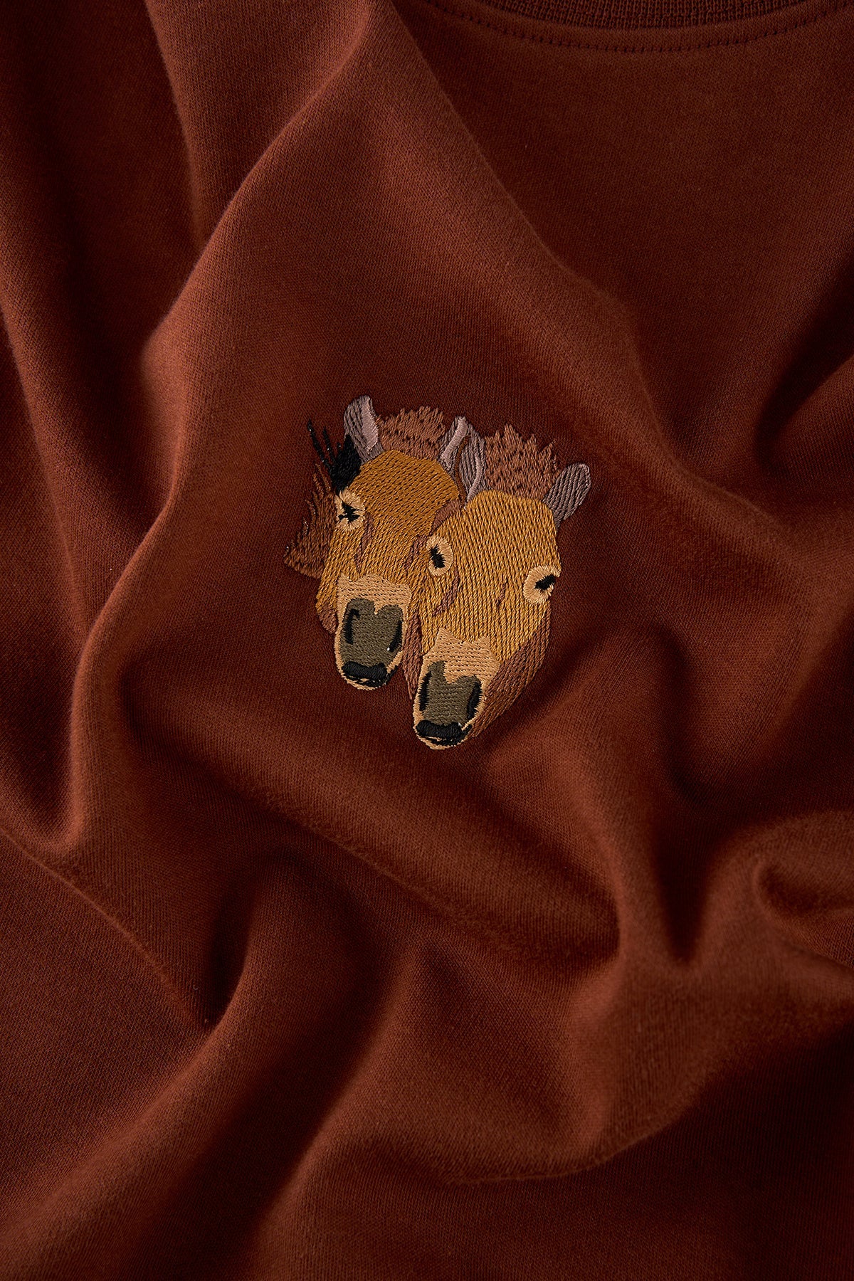 Przewalski Atı Premium T-shirt - Kahverengi