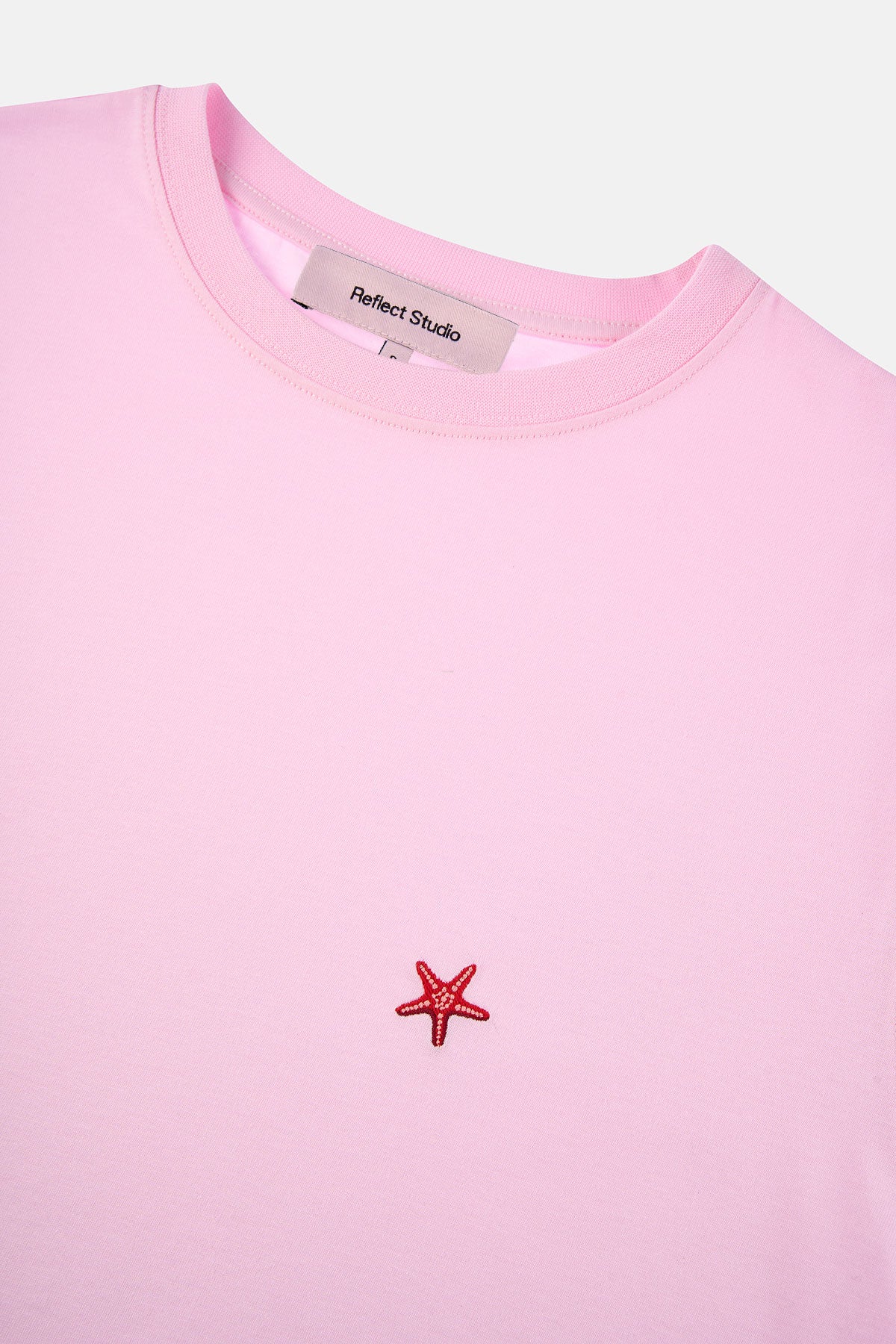 Deniz Yıldızları Lightweight Crop T-Shirt - Pembe