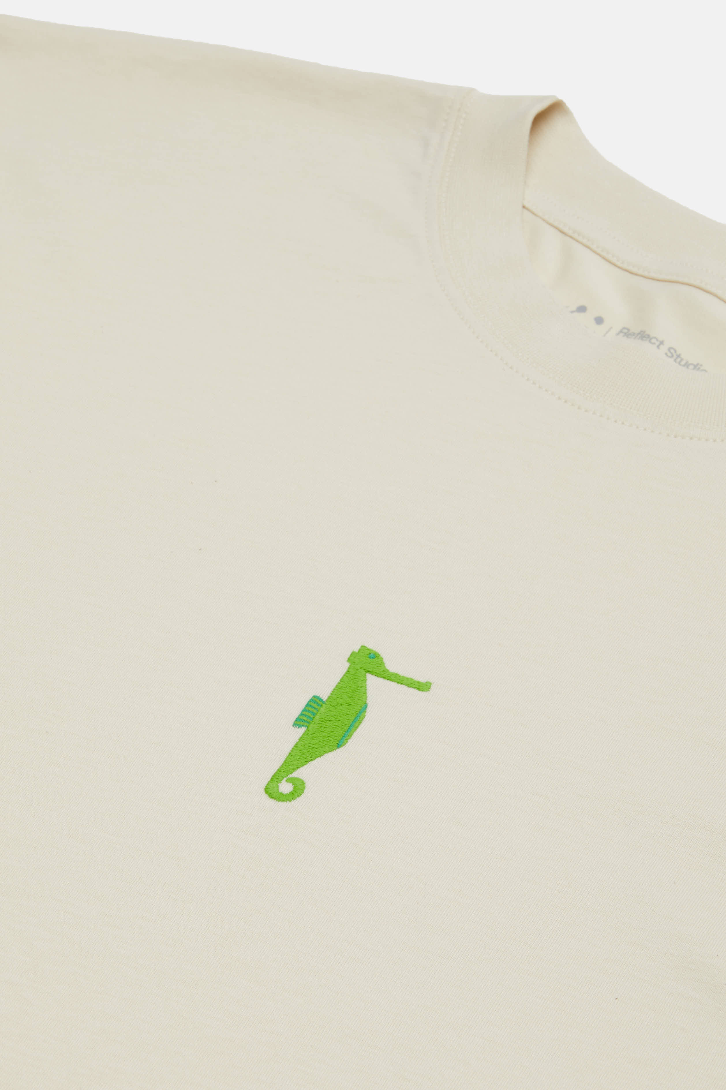 Denizatı Oversize Lightweight T-Shirt - Parşömen Bej