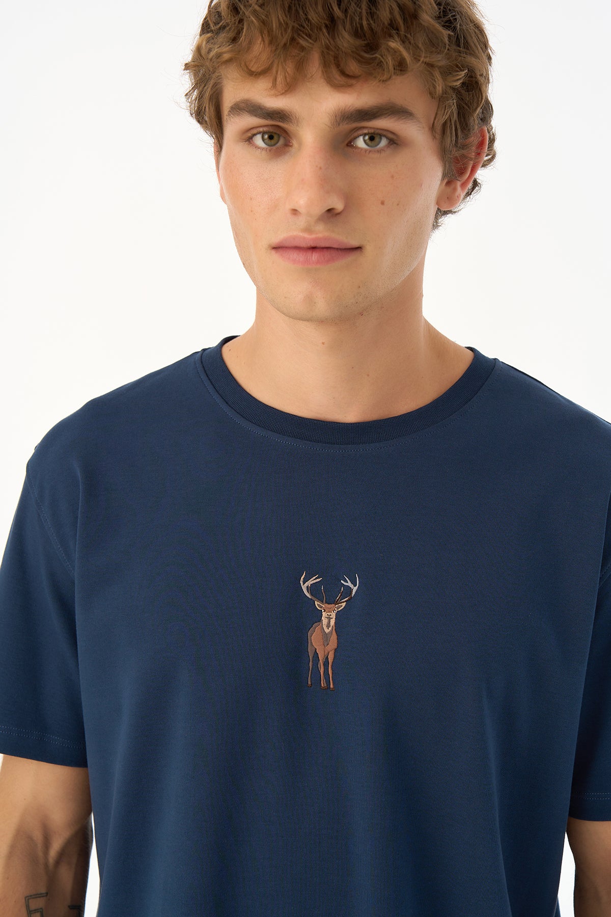 Geyik Premium T-Shirt - Lacivert