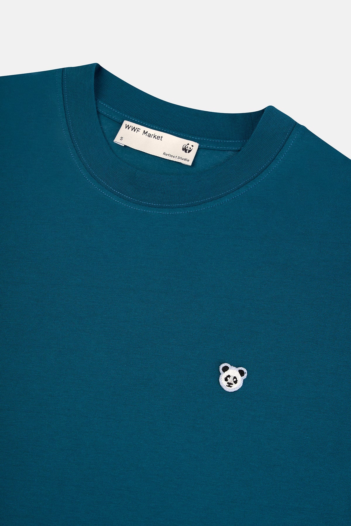 Panda Oversize Lightweight T-Shirt - Petrol Yeşili