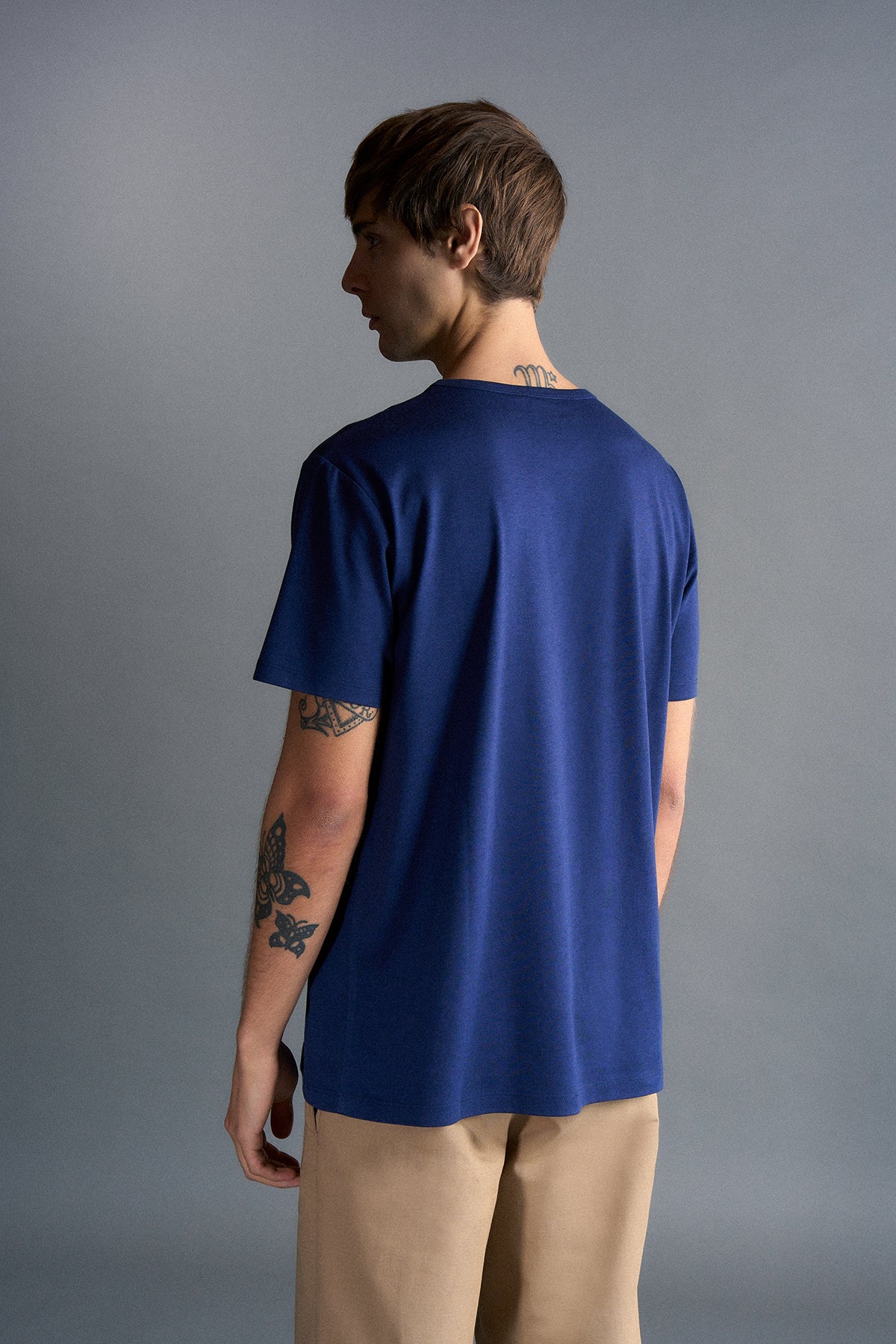 Basic Modal T-shirt - Lacivert