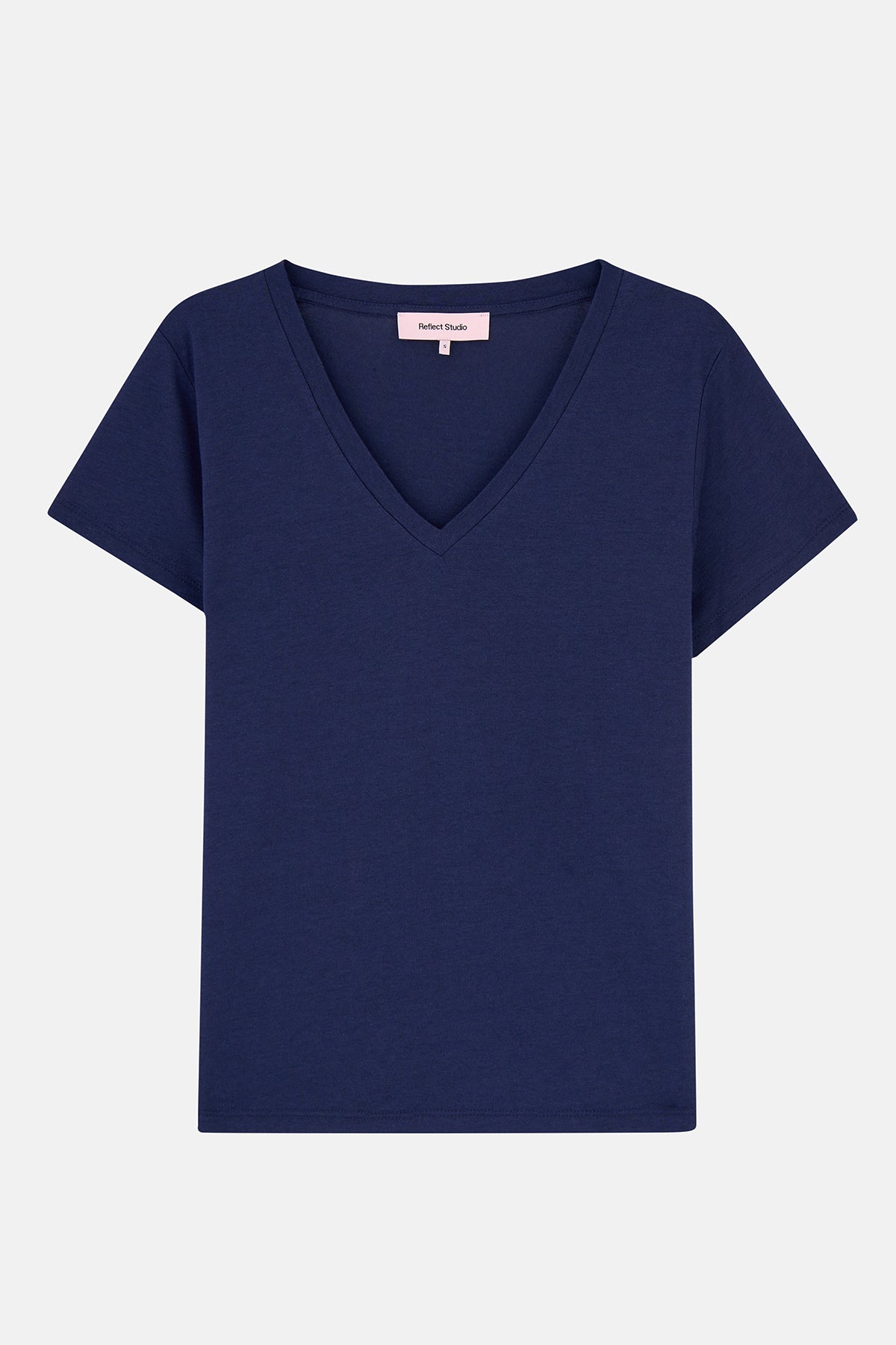 Basic V Yaka Modal Kadın T-shirt - Lacivert