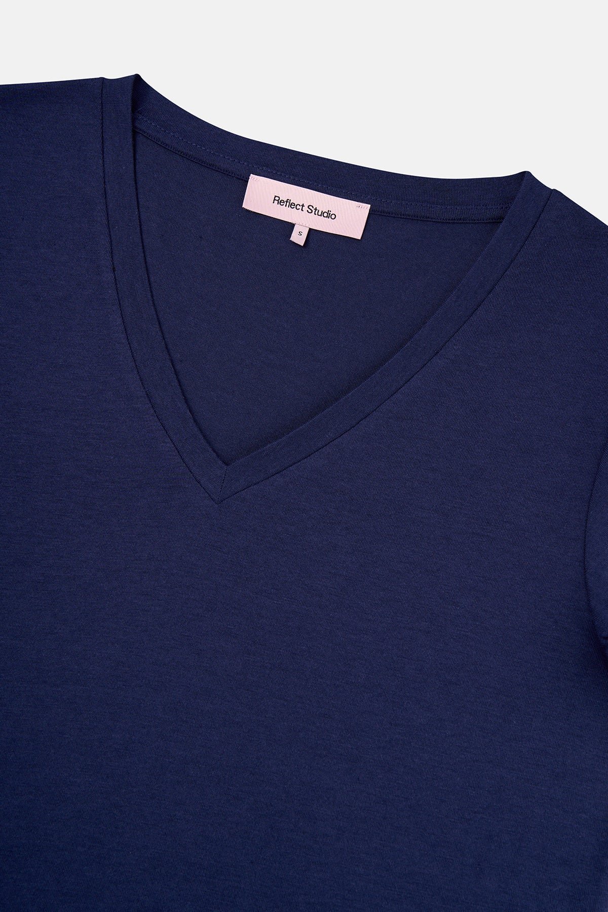 Basic V Yaka Modal Kadın T-shirt - Lacivert