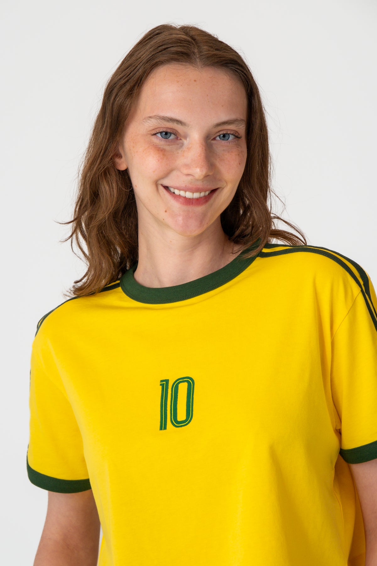 Samba 10 Lightweight Crop T-Shirt - Sarı
