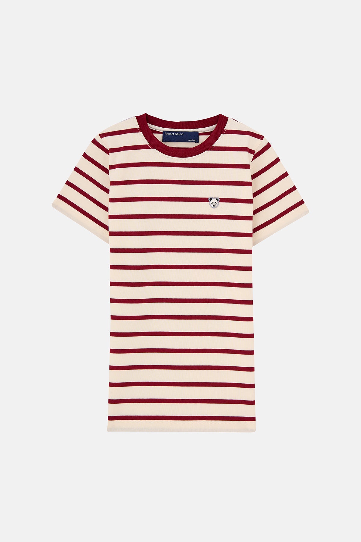 Panda Çocuk Heavyweight T-shirt - Kırmızı / Ekru