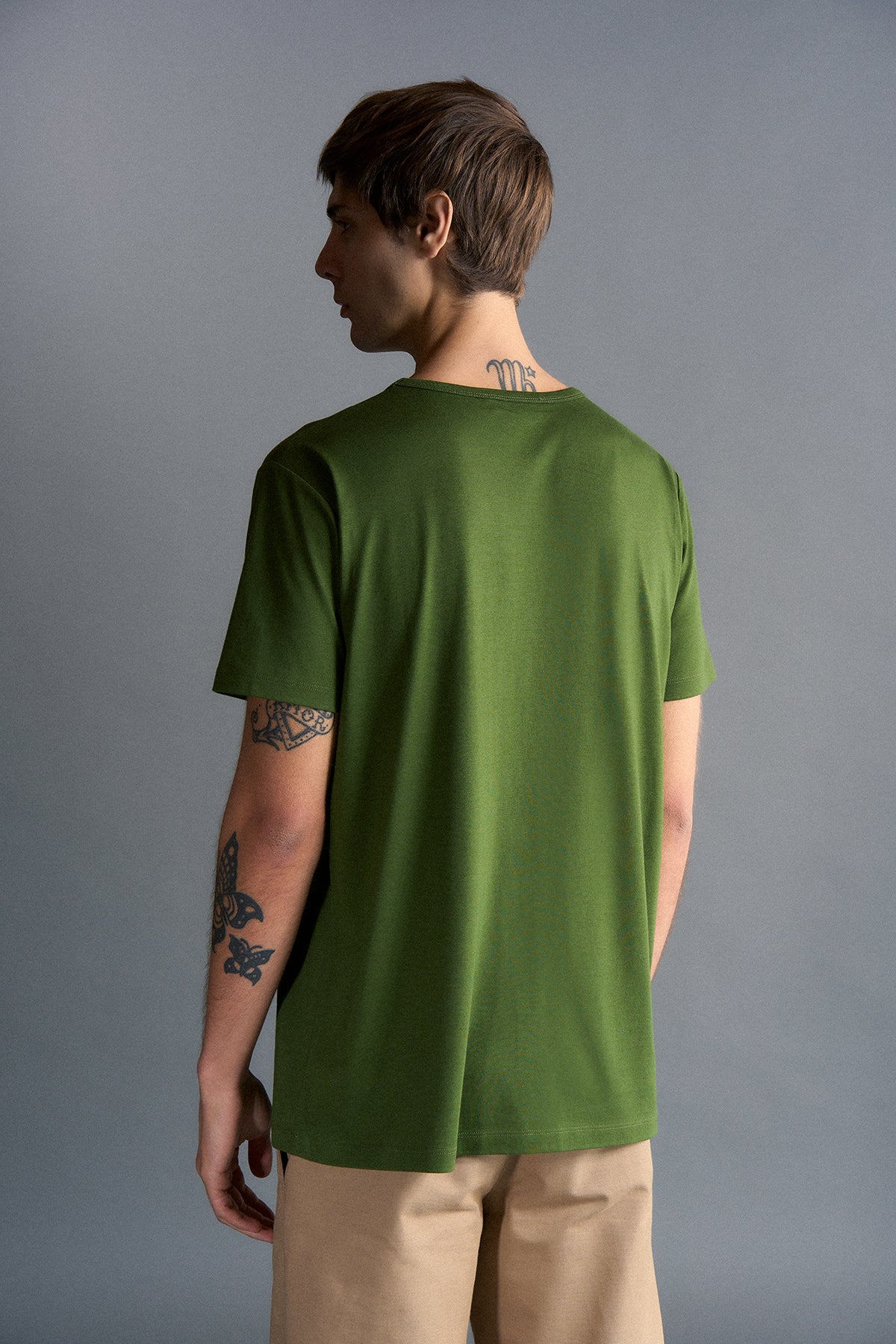 Basic Modal T-shirt - Haki