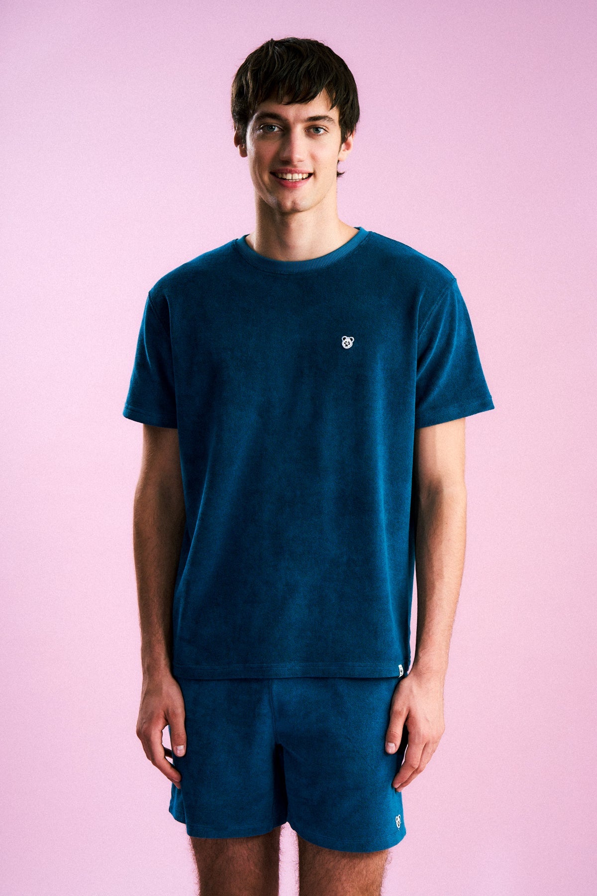 Panda Terry T-Shirt - Petrol Yeşili