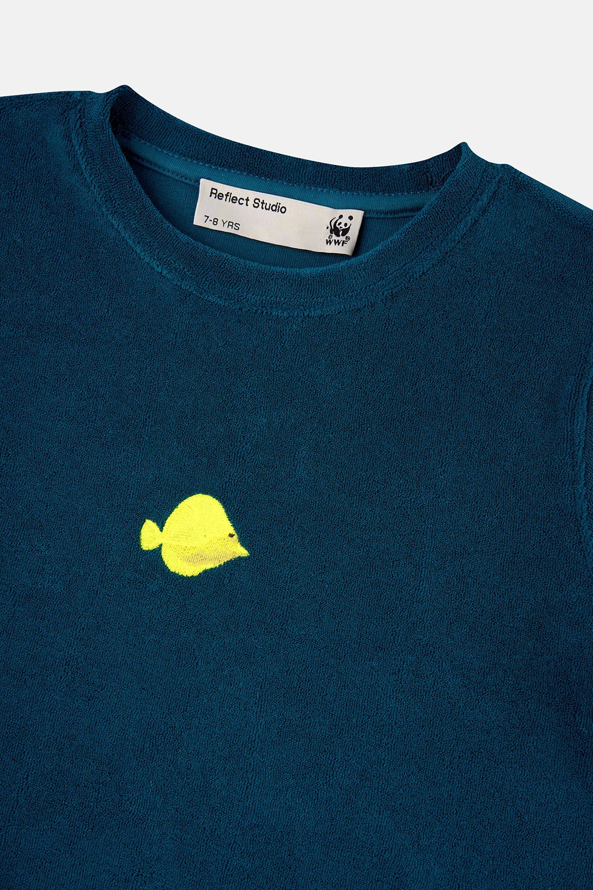 Yellow Tang Terry Çocuk T-Shirt - Petrol Yeşili