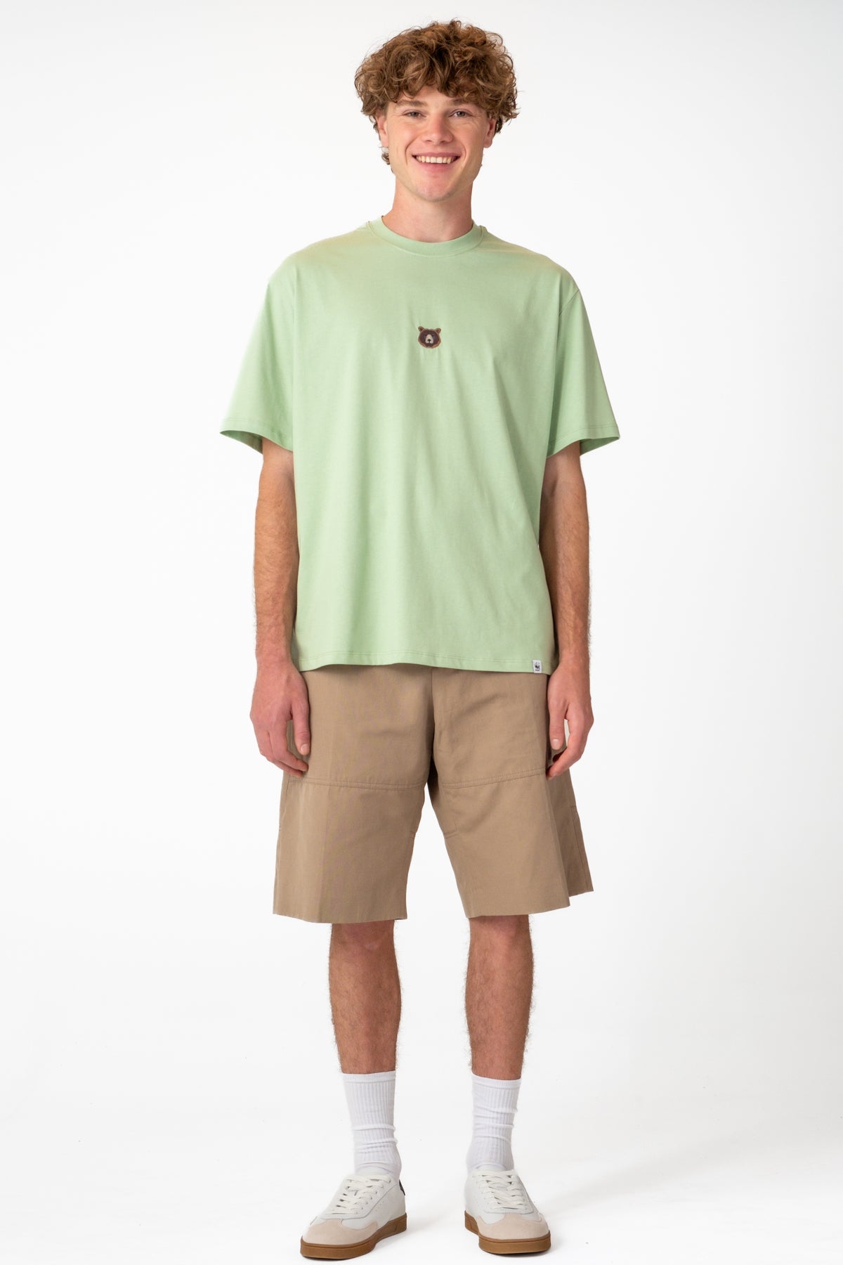 Bozayı Soft Oversize Lightweight T-Shirt - Açık Yeşil