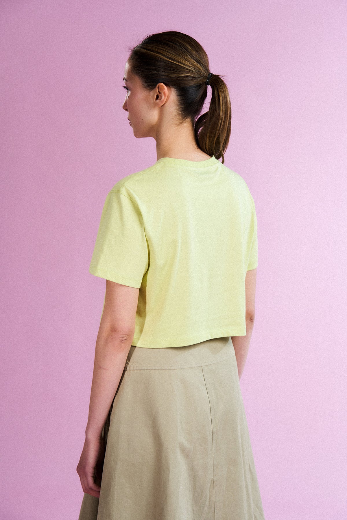 Goliath Lightweight Crop T-shirt - Açık Yeşil