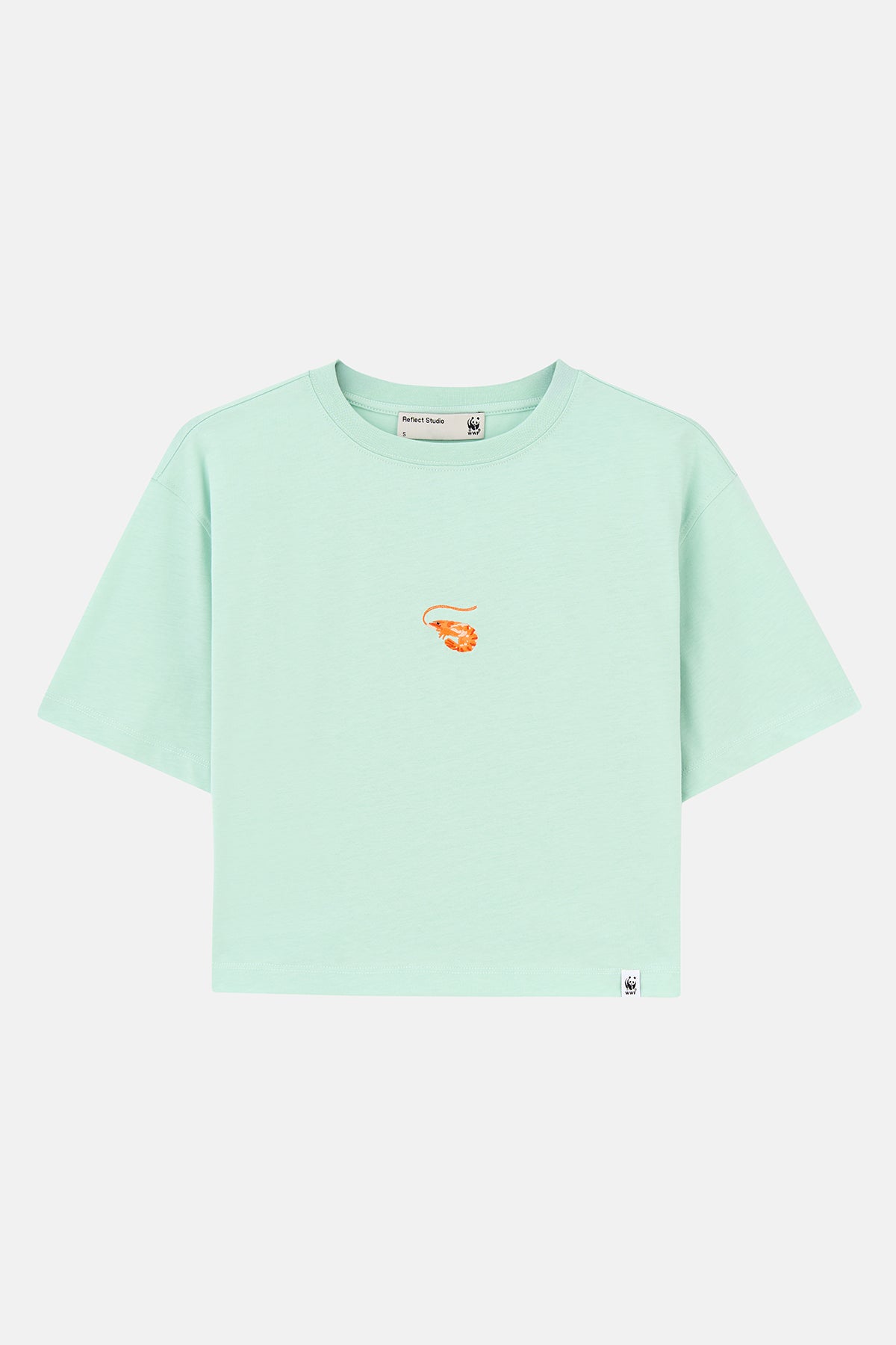 Shrimp Lightweight Crop T-Shirt - Mint