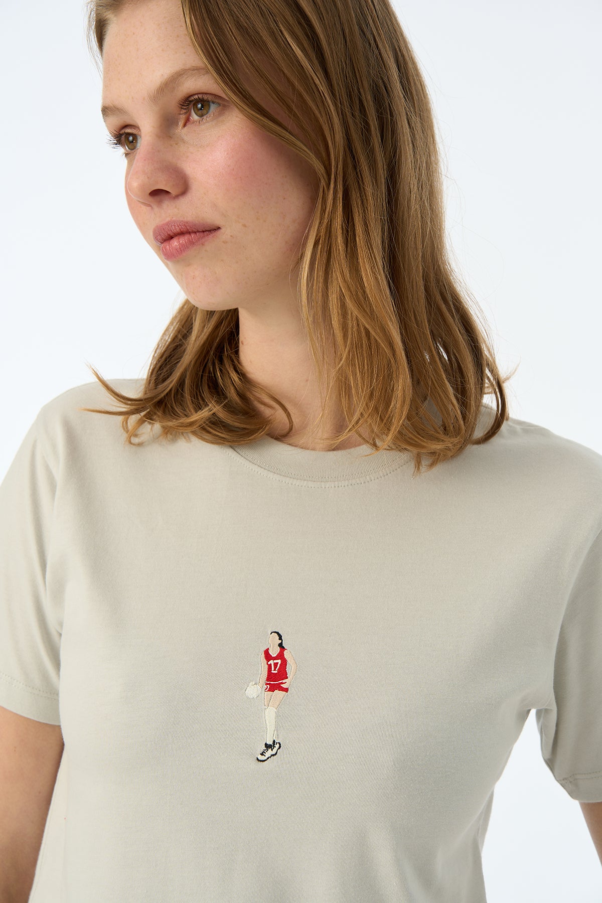 Demir Leydi Lightweight Kadın T-Shirt - Açık Gri