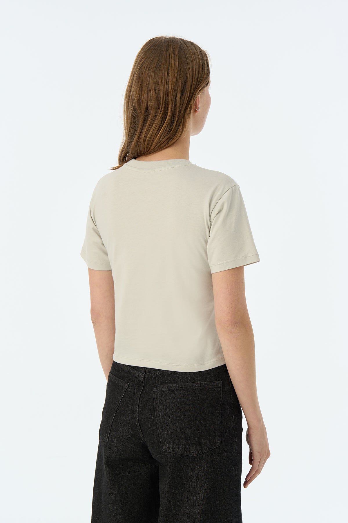 Demir Leydi Lightweight Kadın T-Shirt - Açık Gri